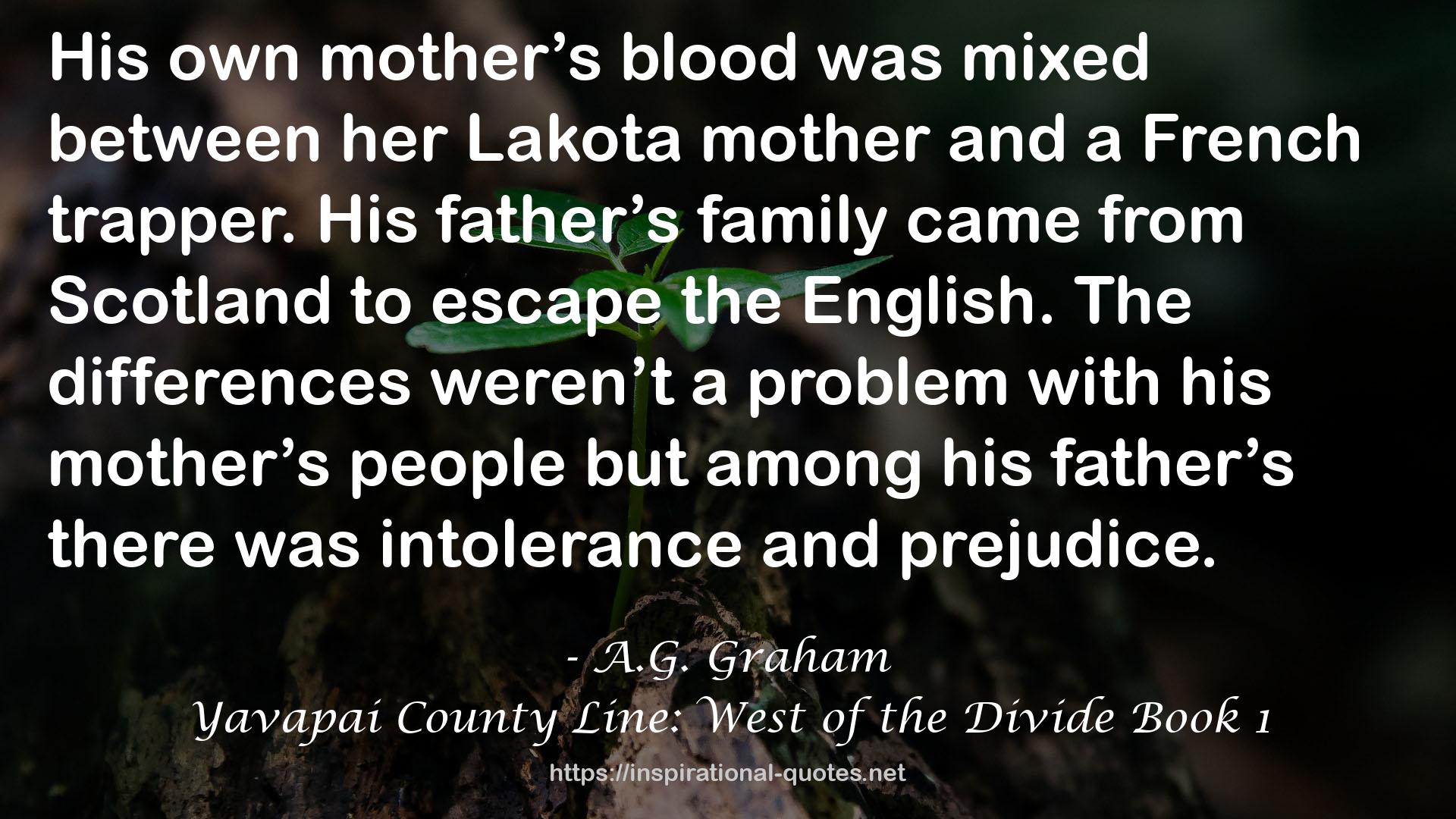 Yavapai County Line: West of the Divide Book 1 QUOTES
