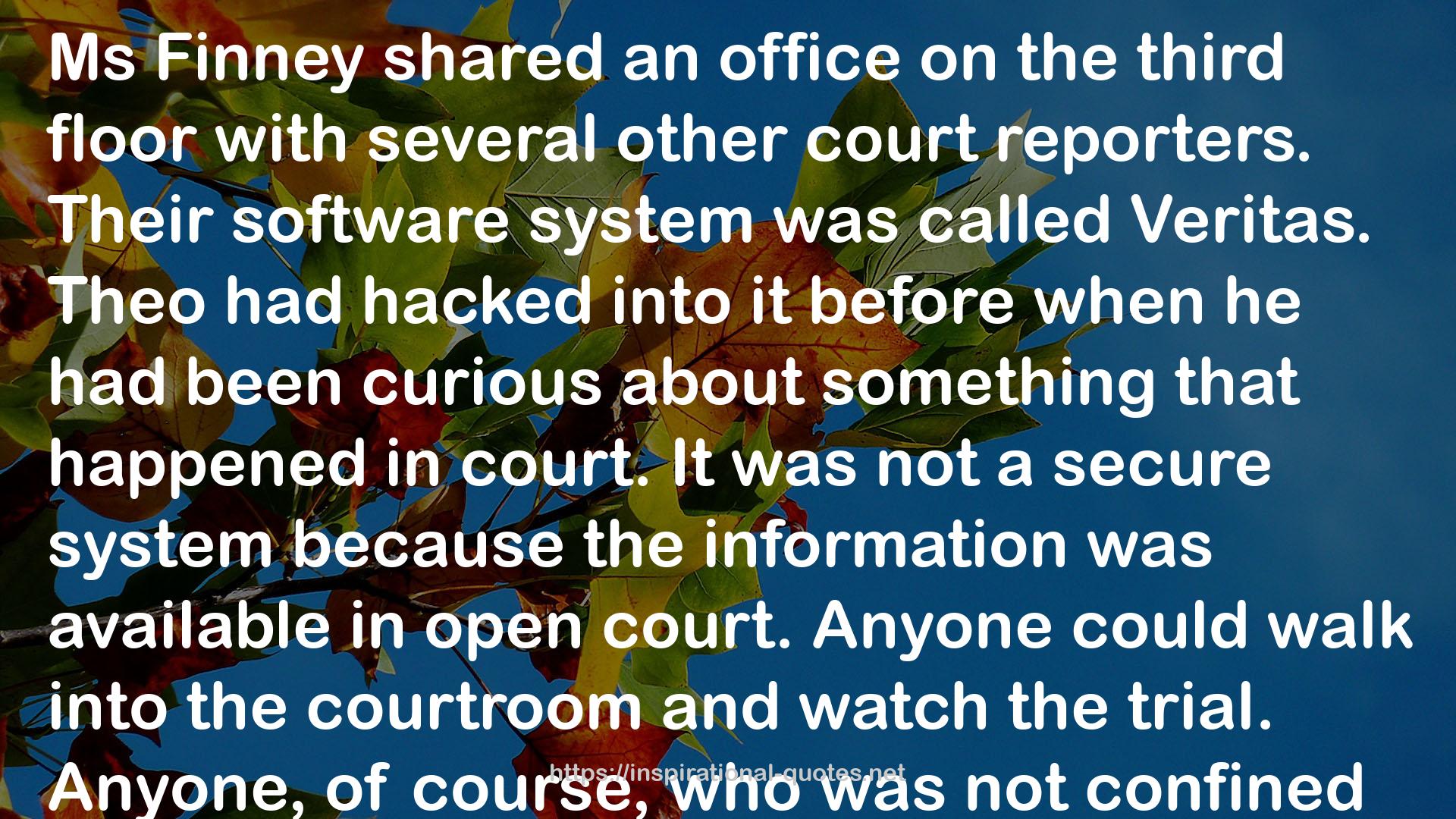 Theodore Boone: Kid Lawyer (Theodore Boone, #1) QUOTES