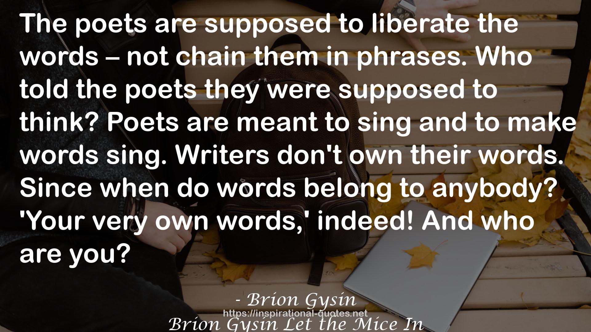 Brion Gysin QUOTES