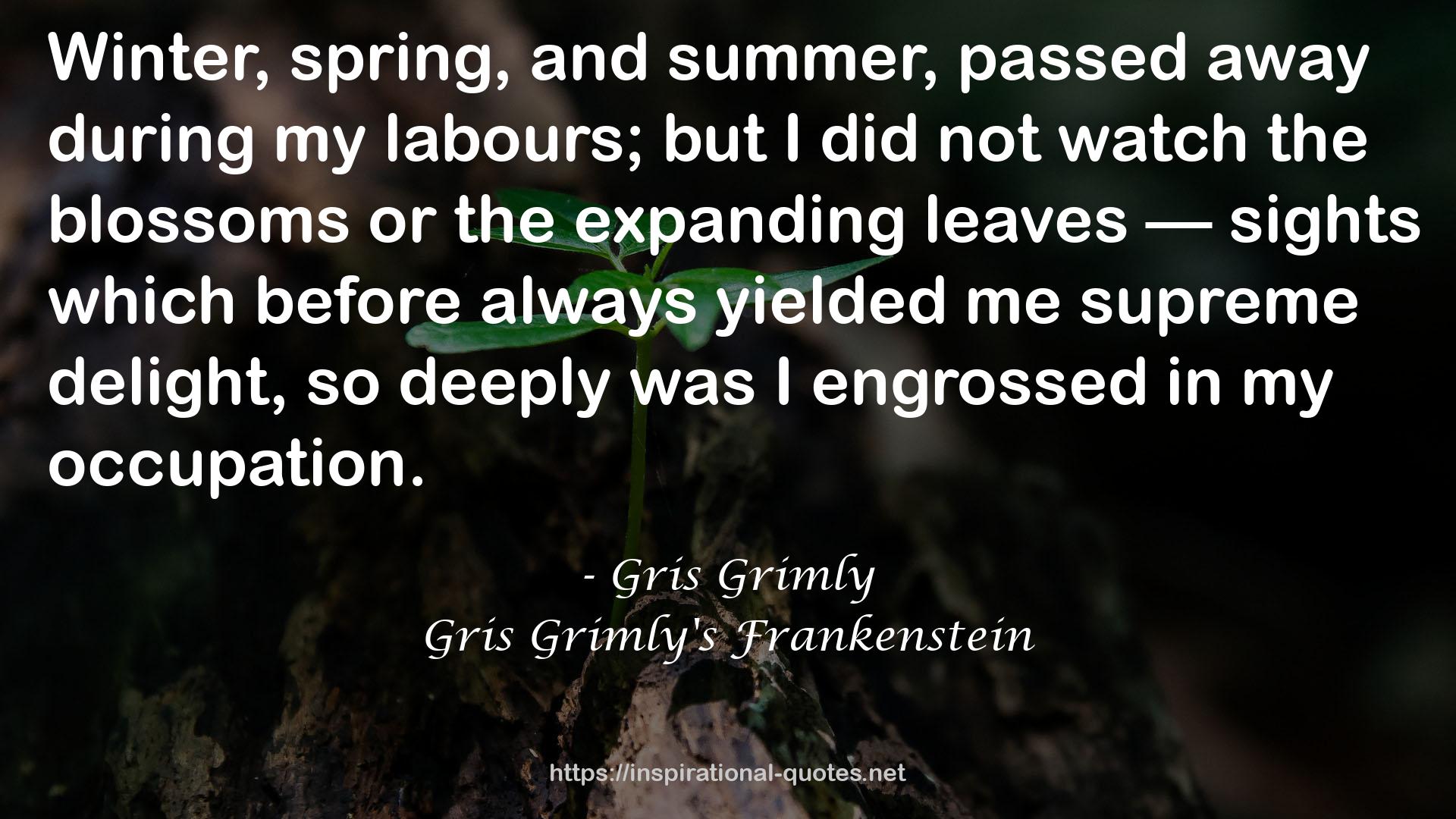 Gris Grimly's Frankenstein QUOTES