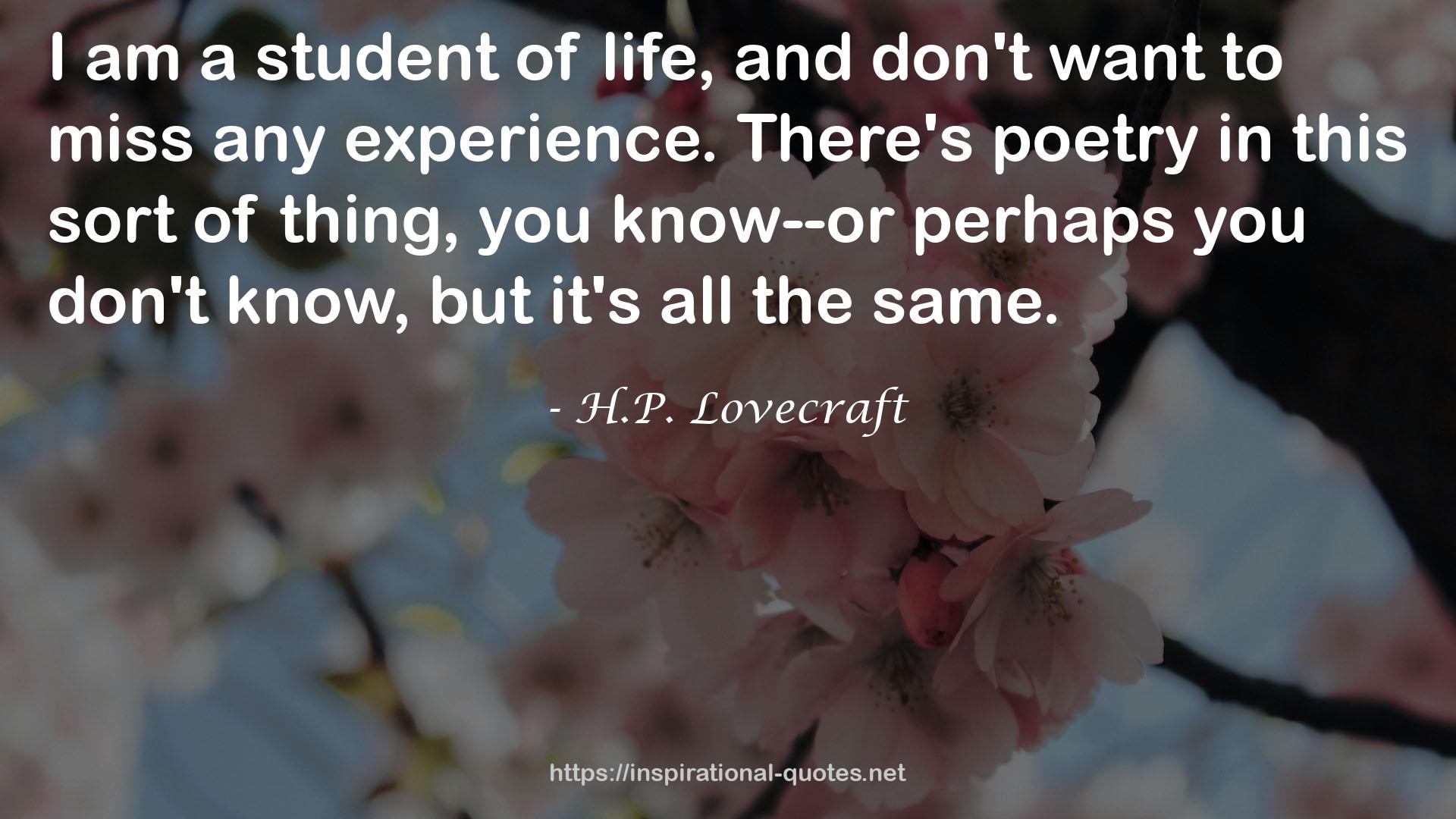 H.P. Lovecraft QUOTES