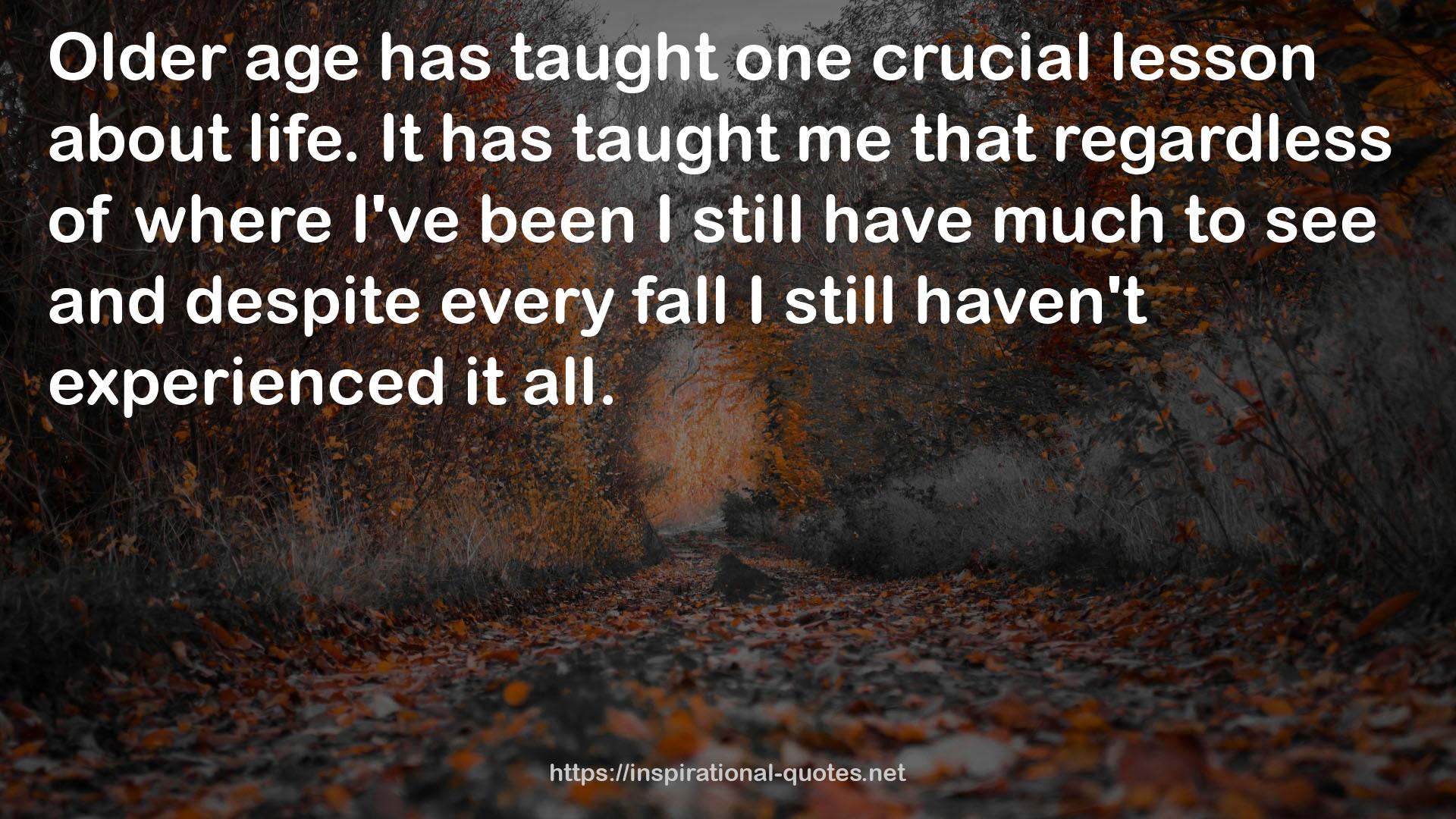 one crucial lesson  QUOTES