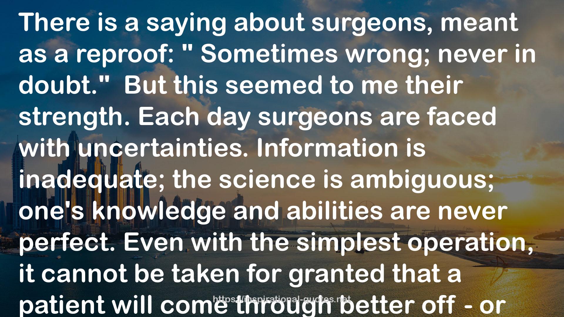 surgeons  QUOTES