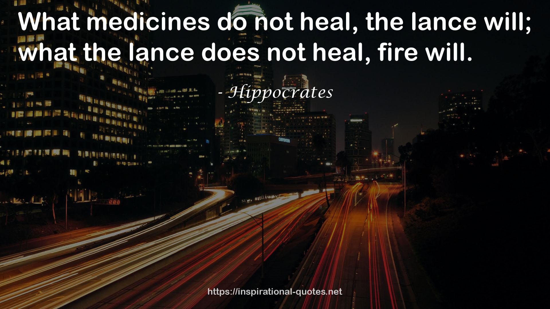 Hippocrates QUOTES
