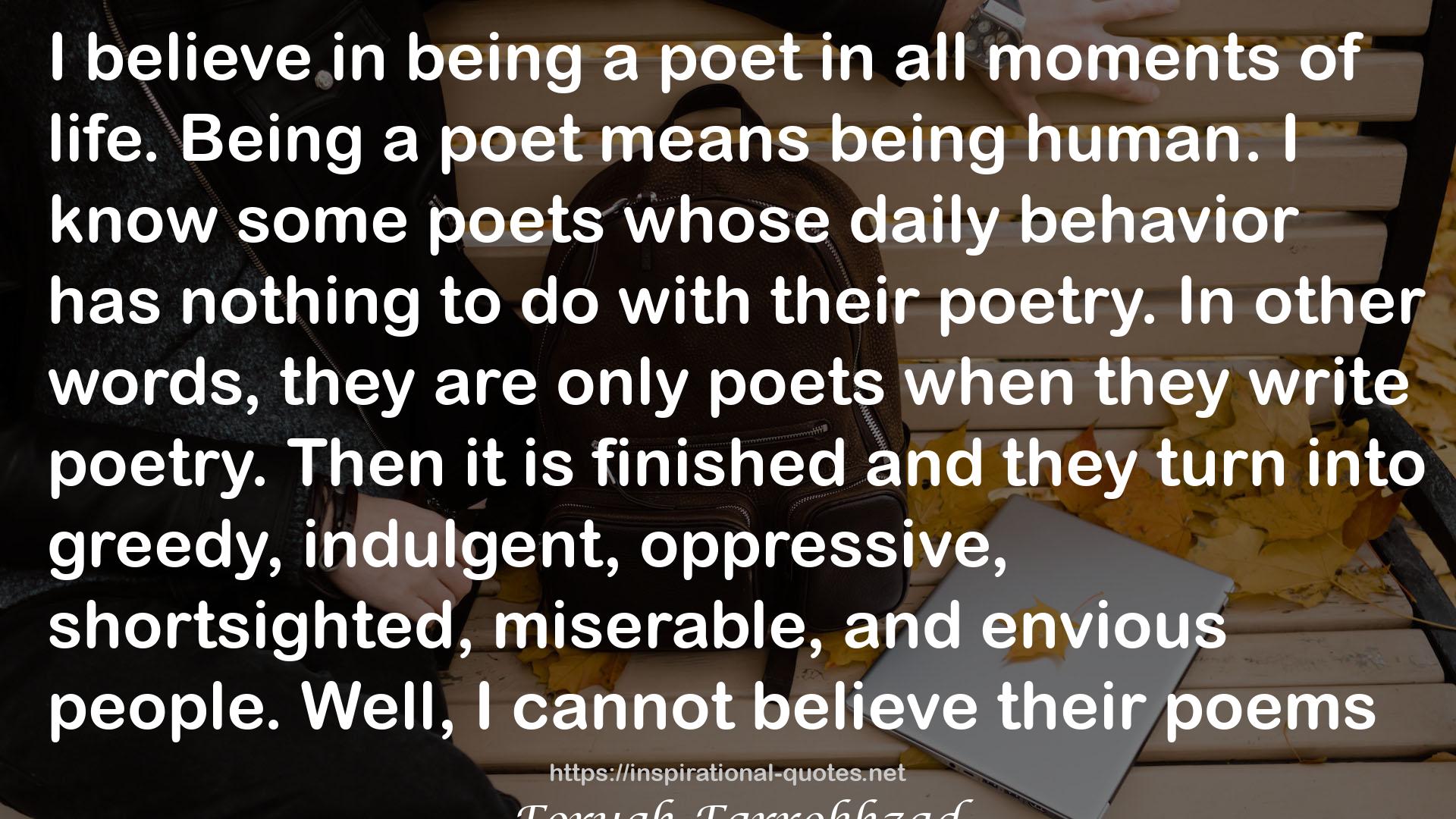 only poets  QUOTES
