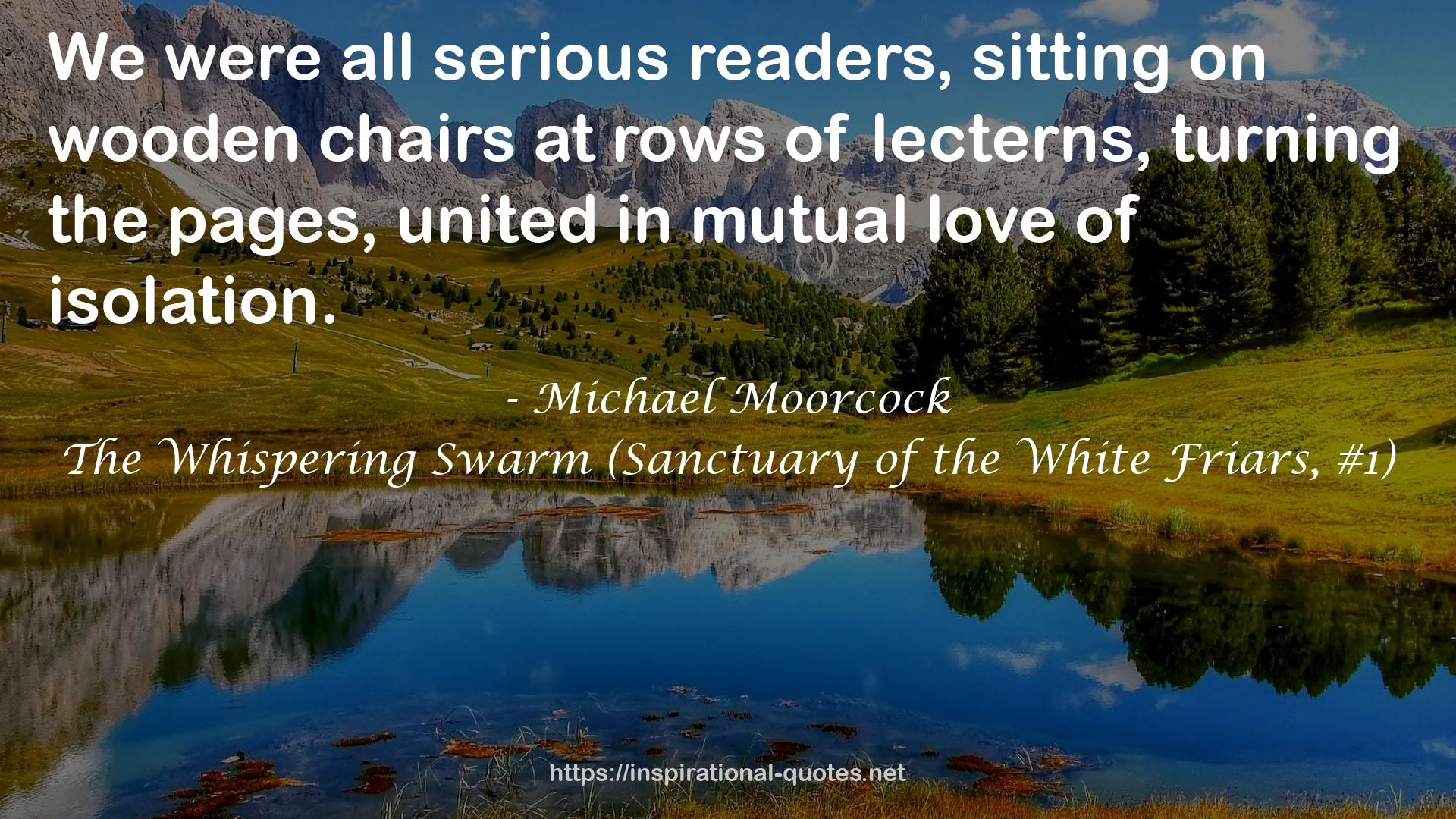 The Whispering Swarm (Sanctuary of the White Friars, #1) QUOTES