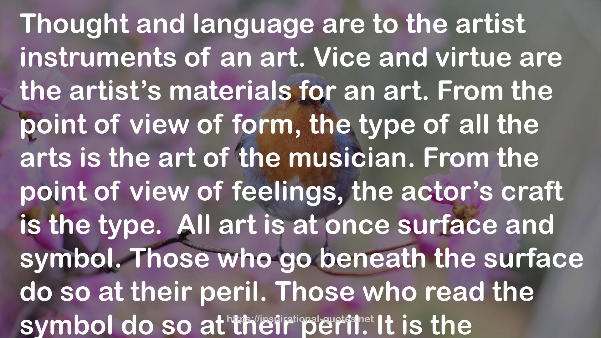 the artist instruments  QUOTES