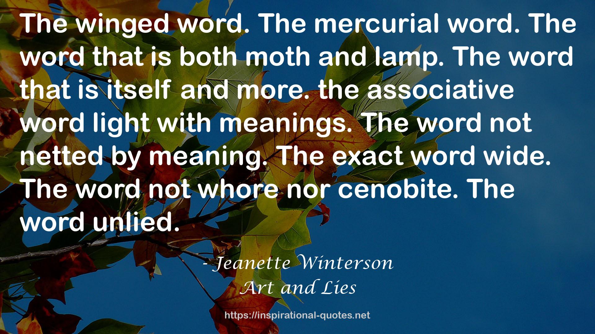 the associative word  QUOTES