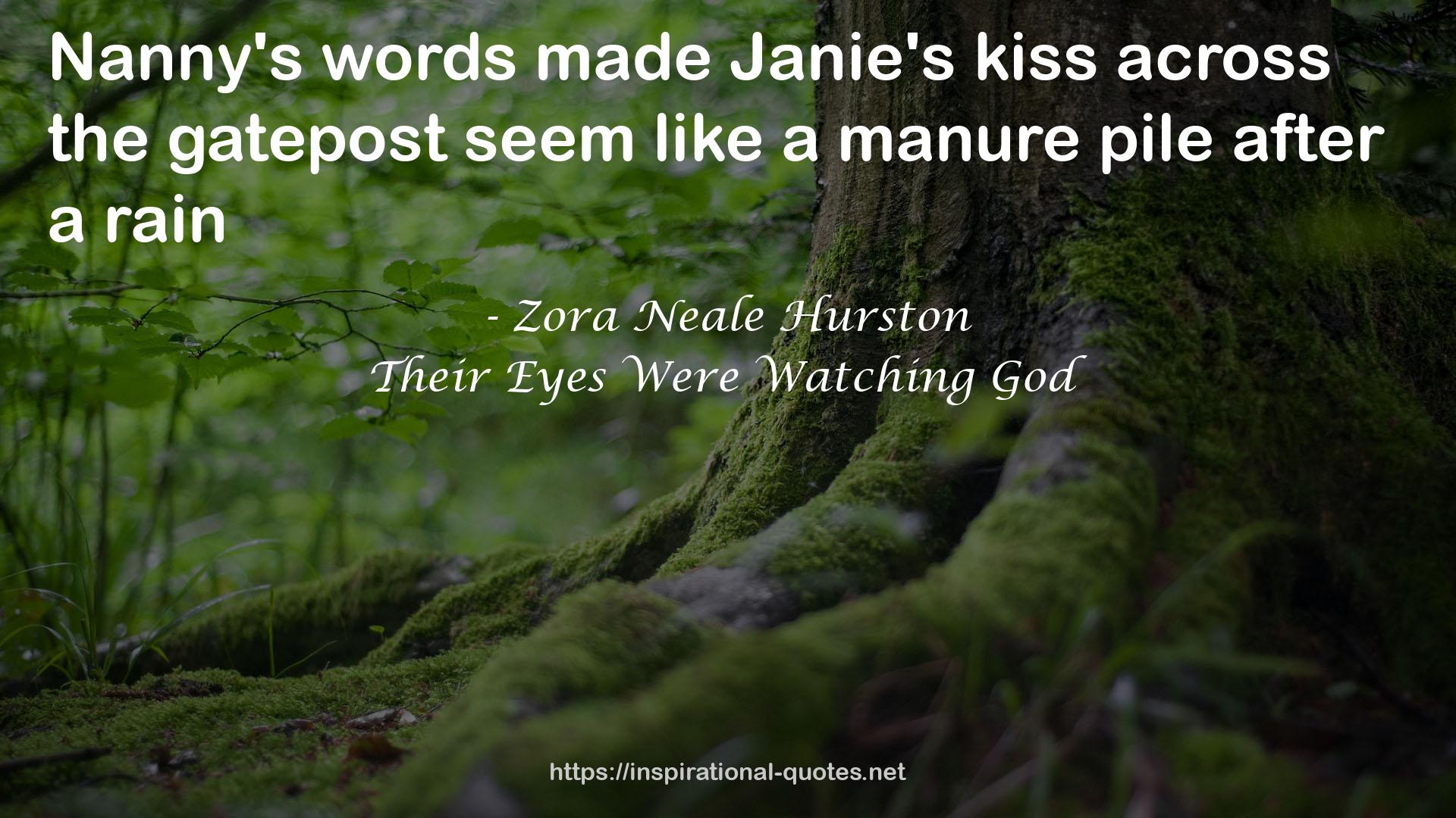 Janie's kiss  QUOTES