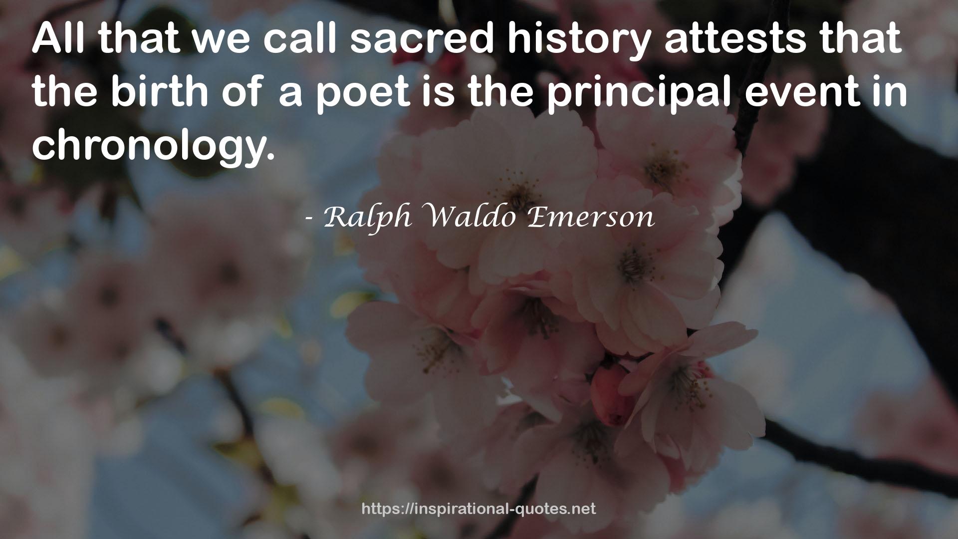 sacred history  QUOTES