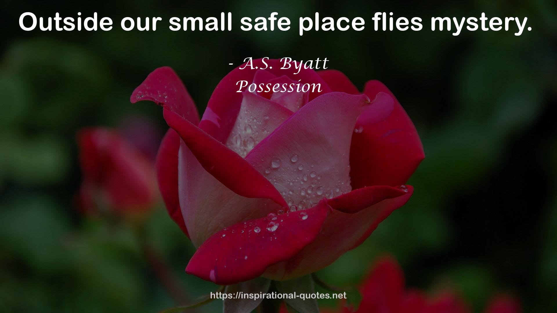 our small safe place  QUOTES