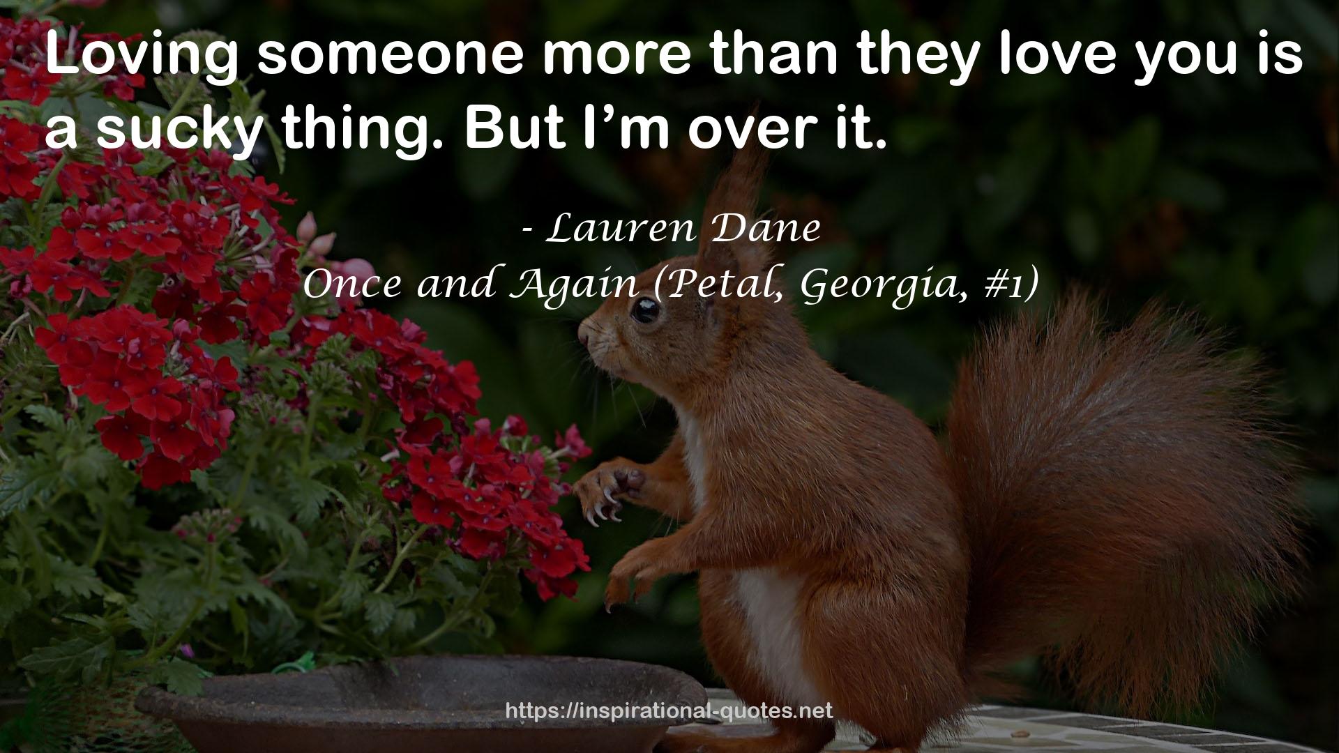 Once and Again (Petal, Georgia, #1) QUOTES