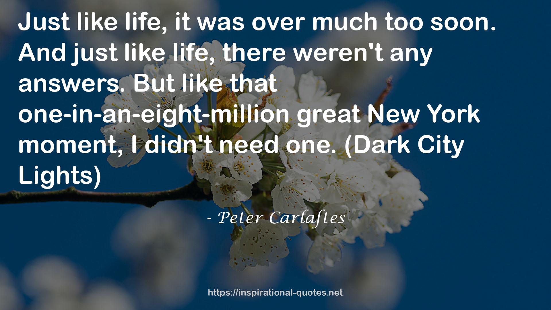 Peter Carlaftes QUOTES
