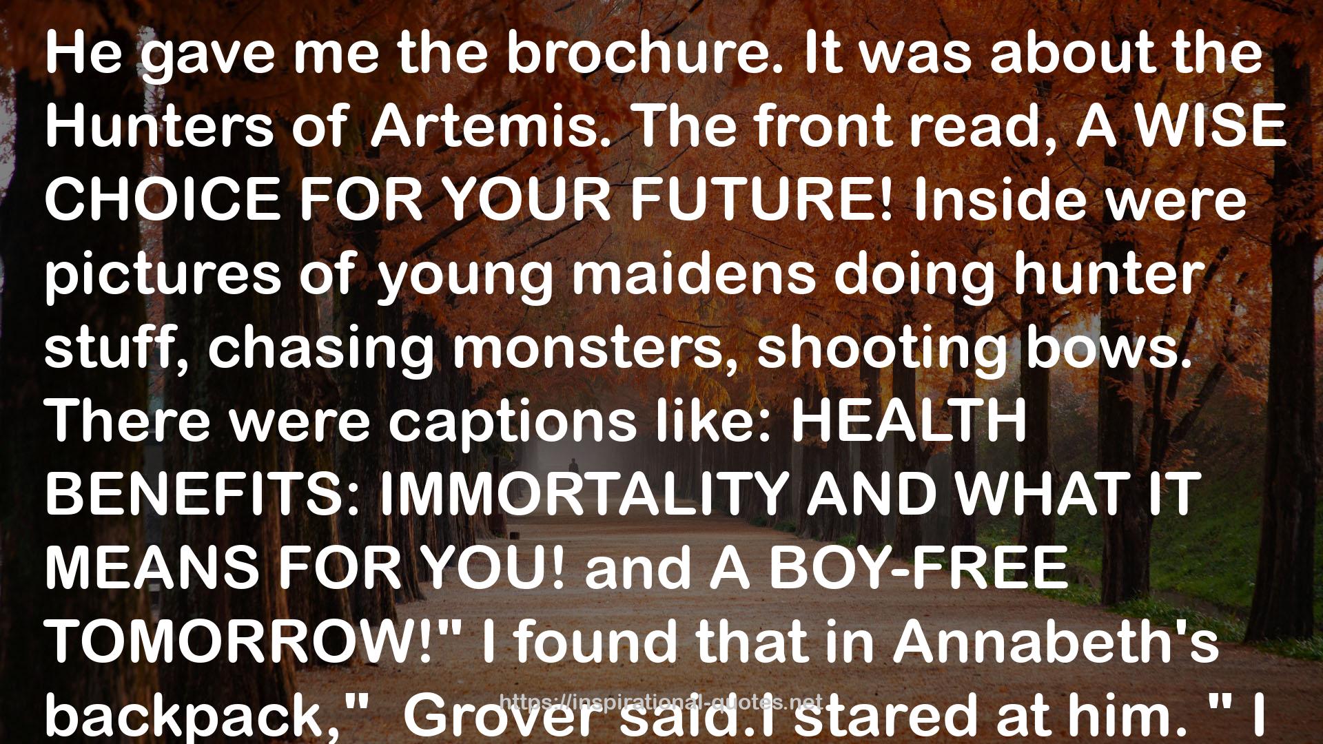 Hunters of Artemis  QUOTES