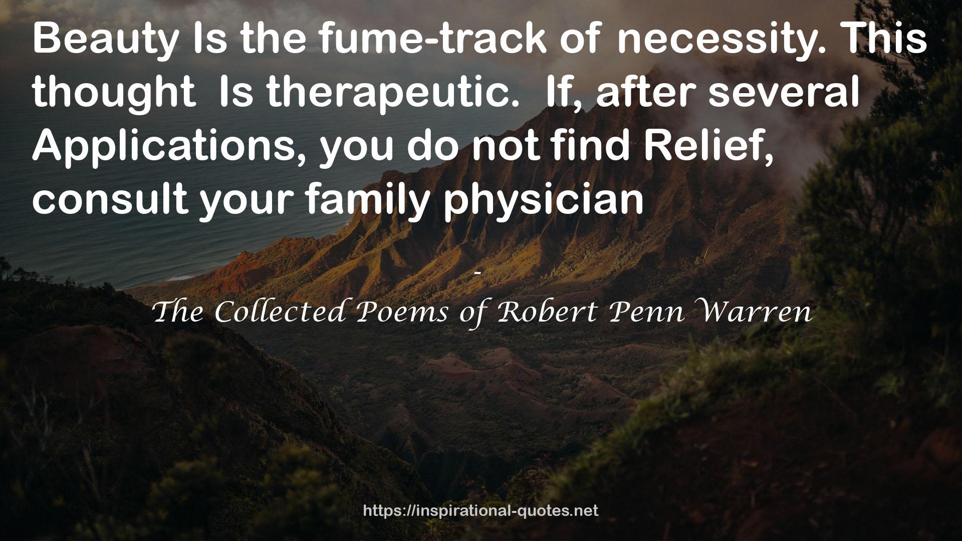 The Collected Poems of Robert Penn Warren QUOTES