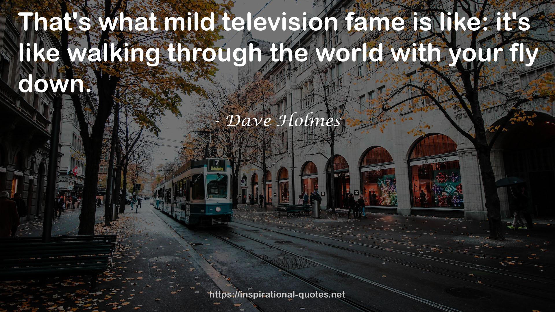 Dave Holmes QUOTES