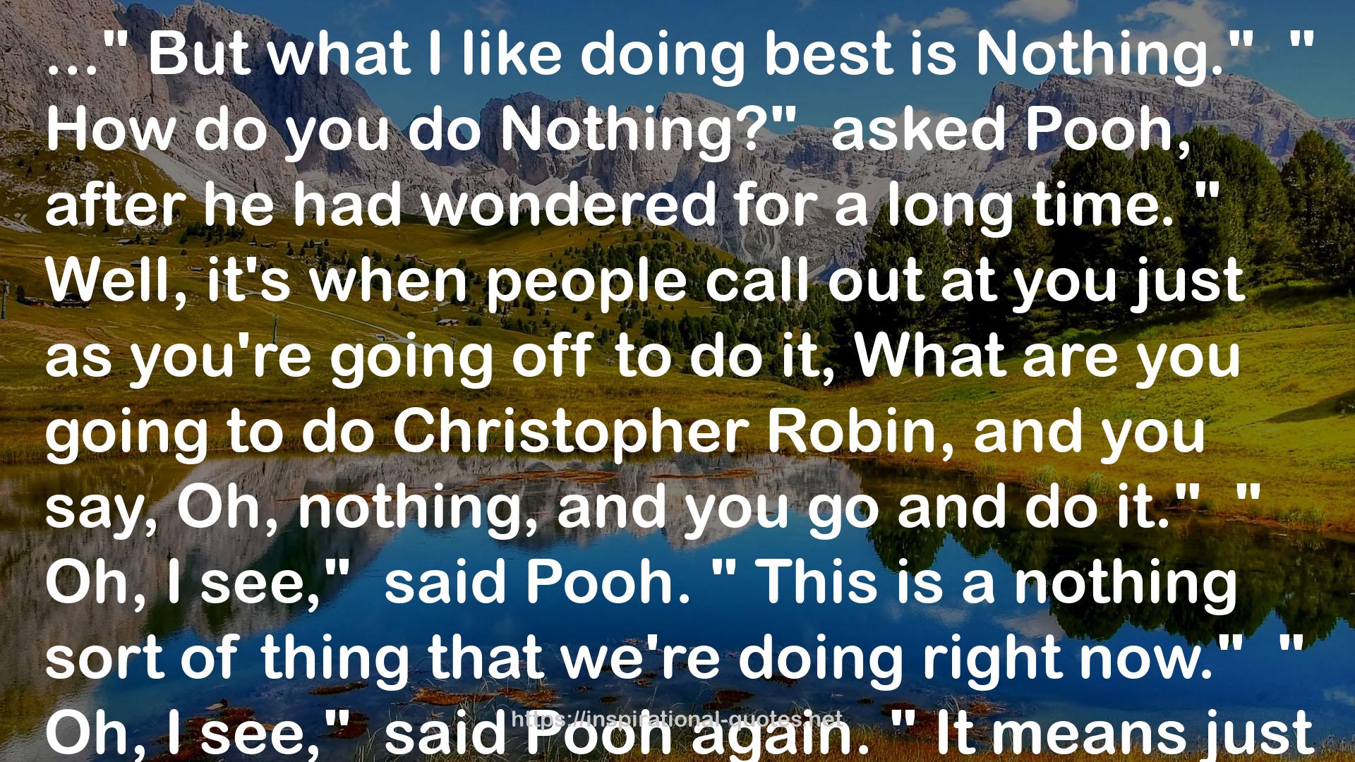 Pooh  QUOTES