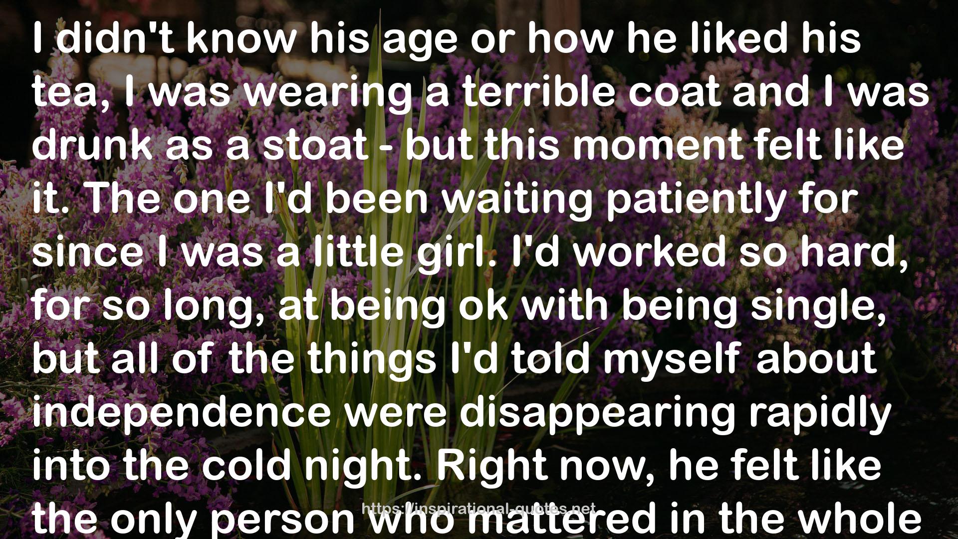 a terrible coat  QUOTES