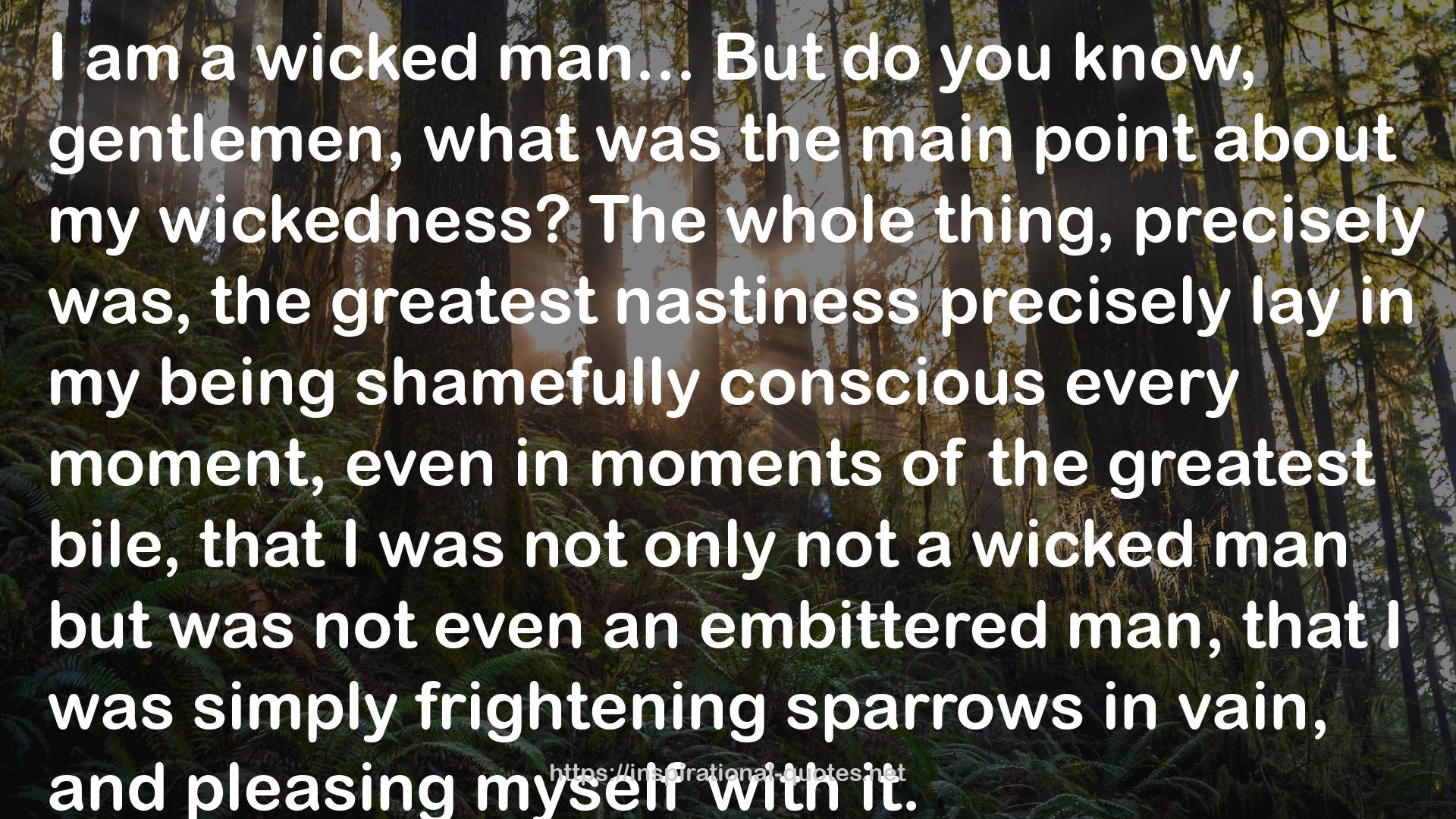 not a wicked man  QUOTES