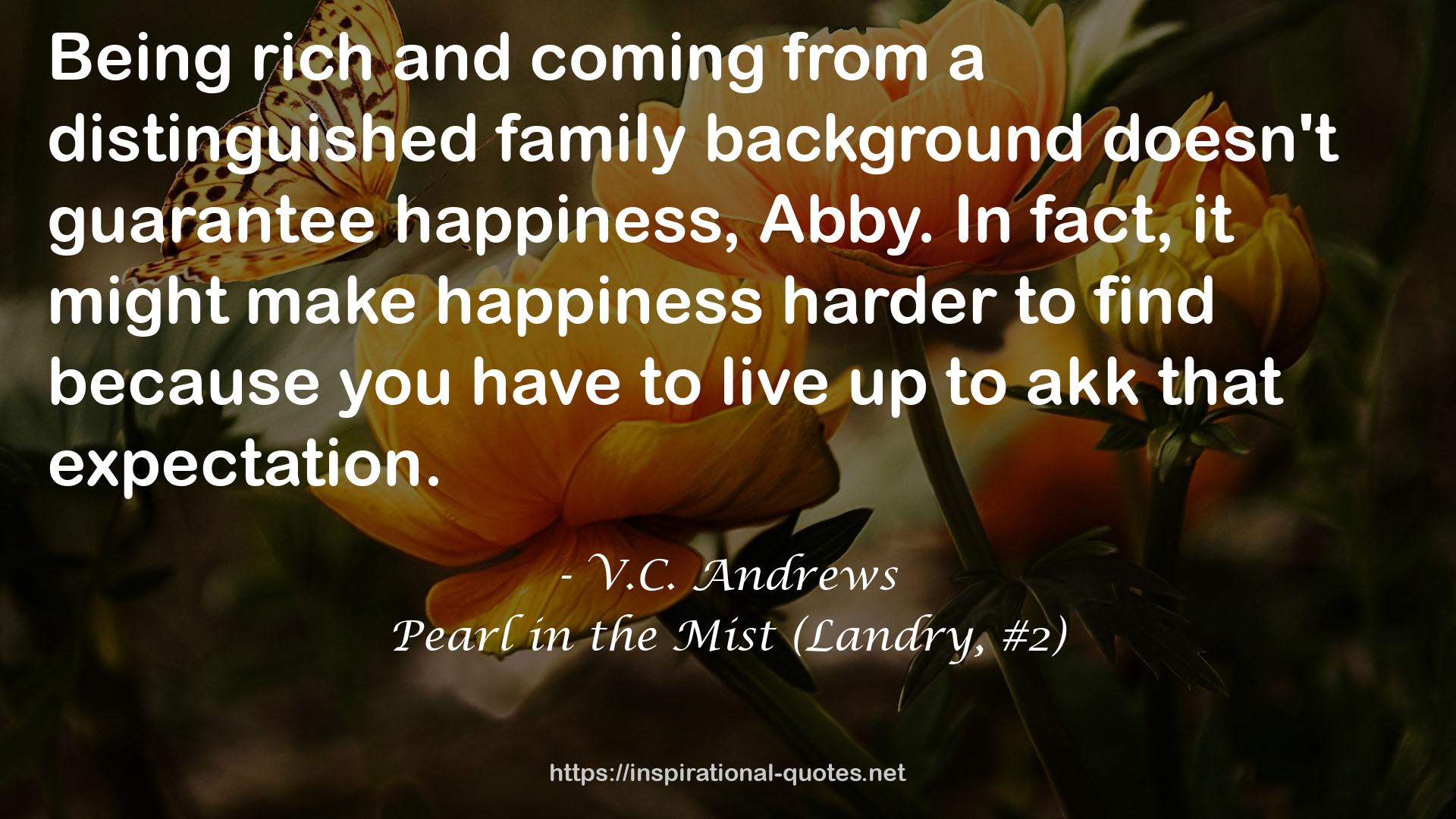 a distinguished family background  QUOTES