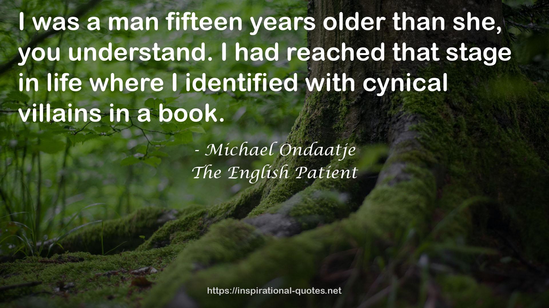 a man fifteen years  QUOTES