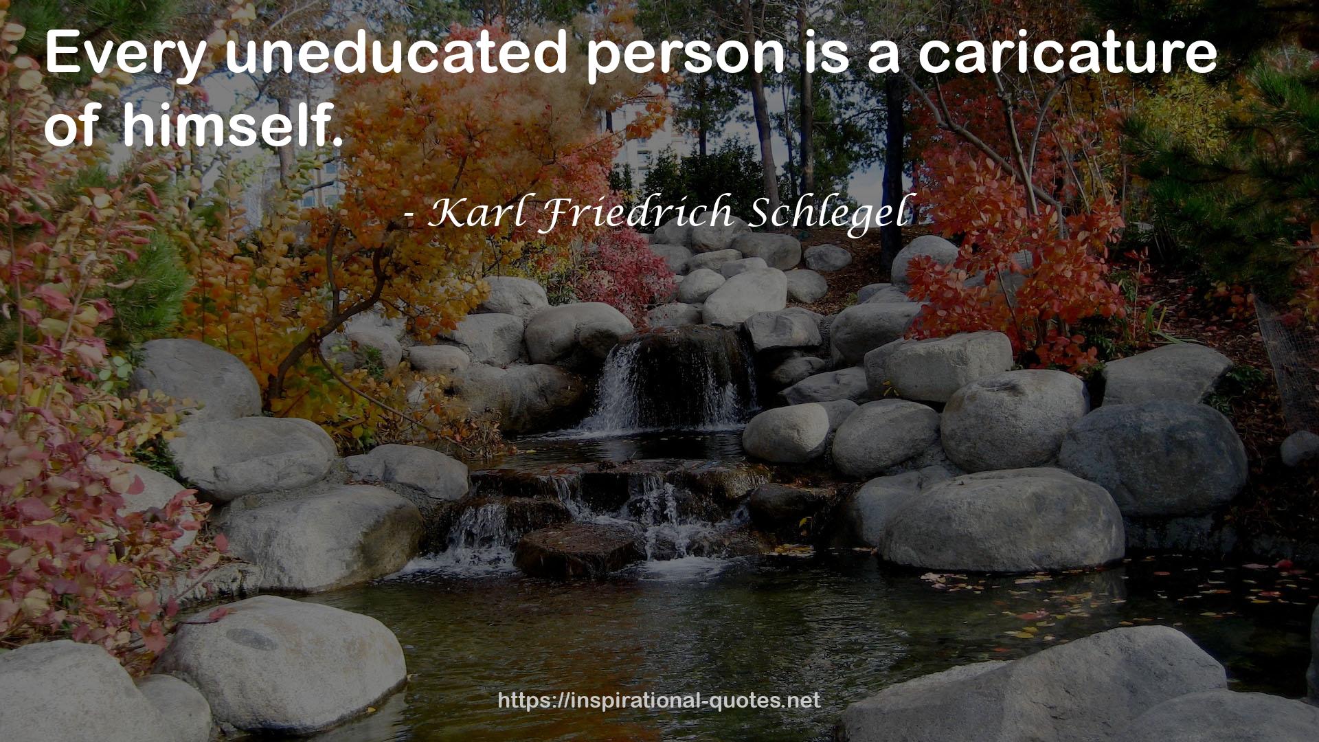 Karl Friedrich Schlegel QUOTES