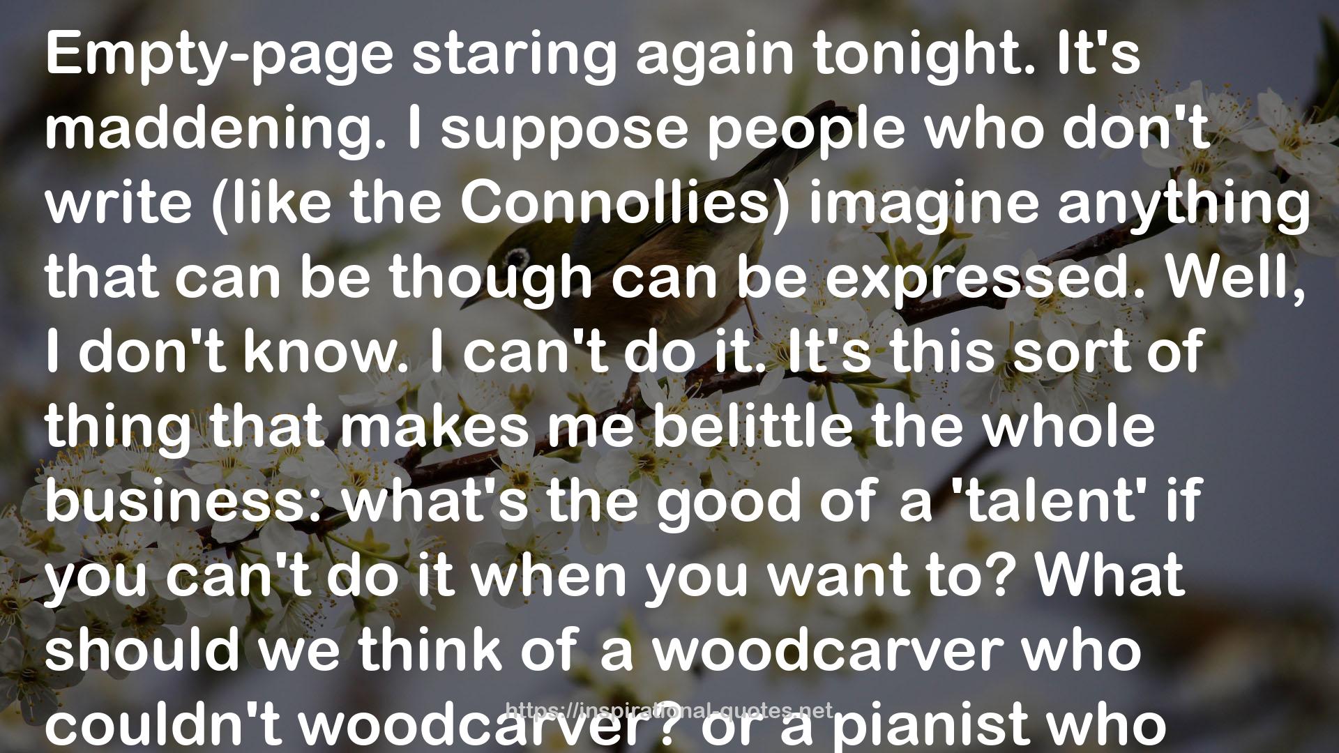 a woodcarver  QUOTES
