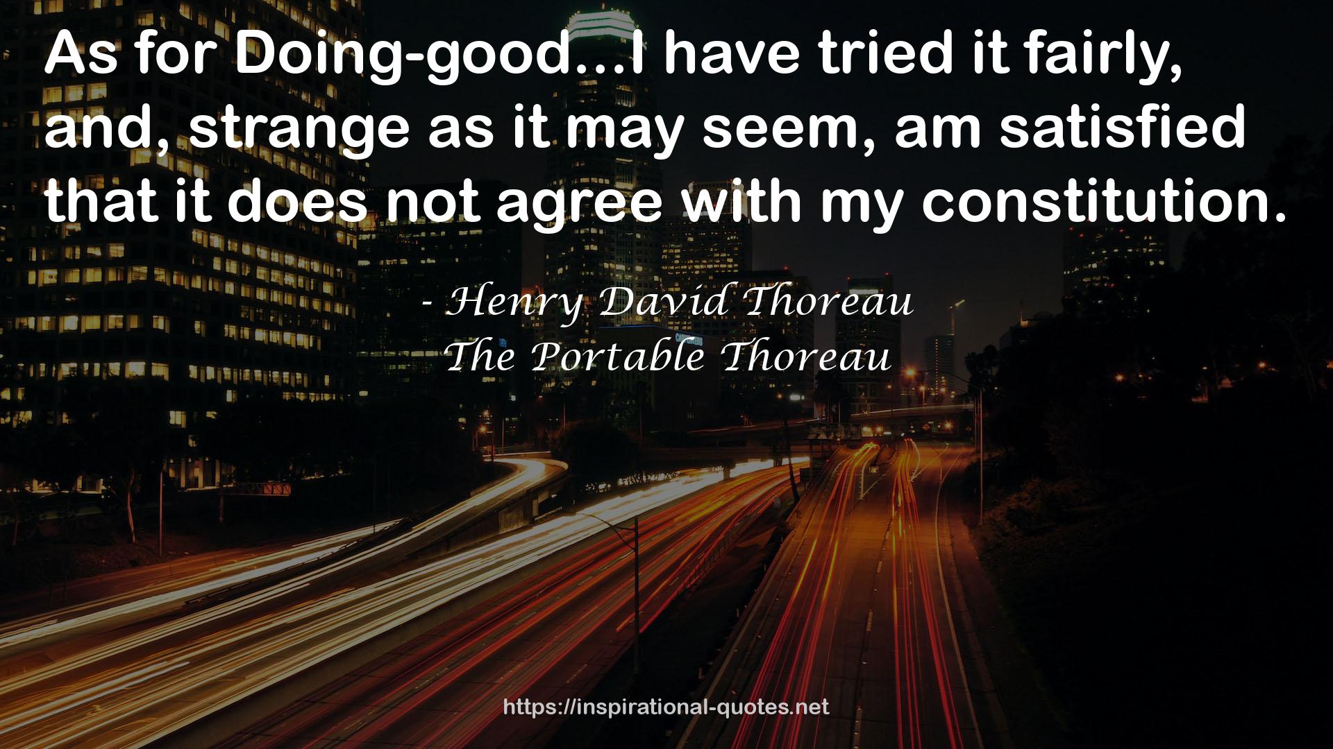 The Portable Thoreau QUOTES