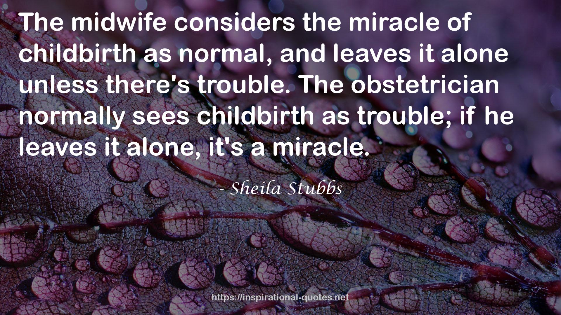 the obstetrician  QUOTES
