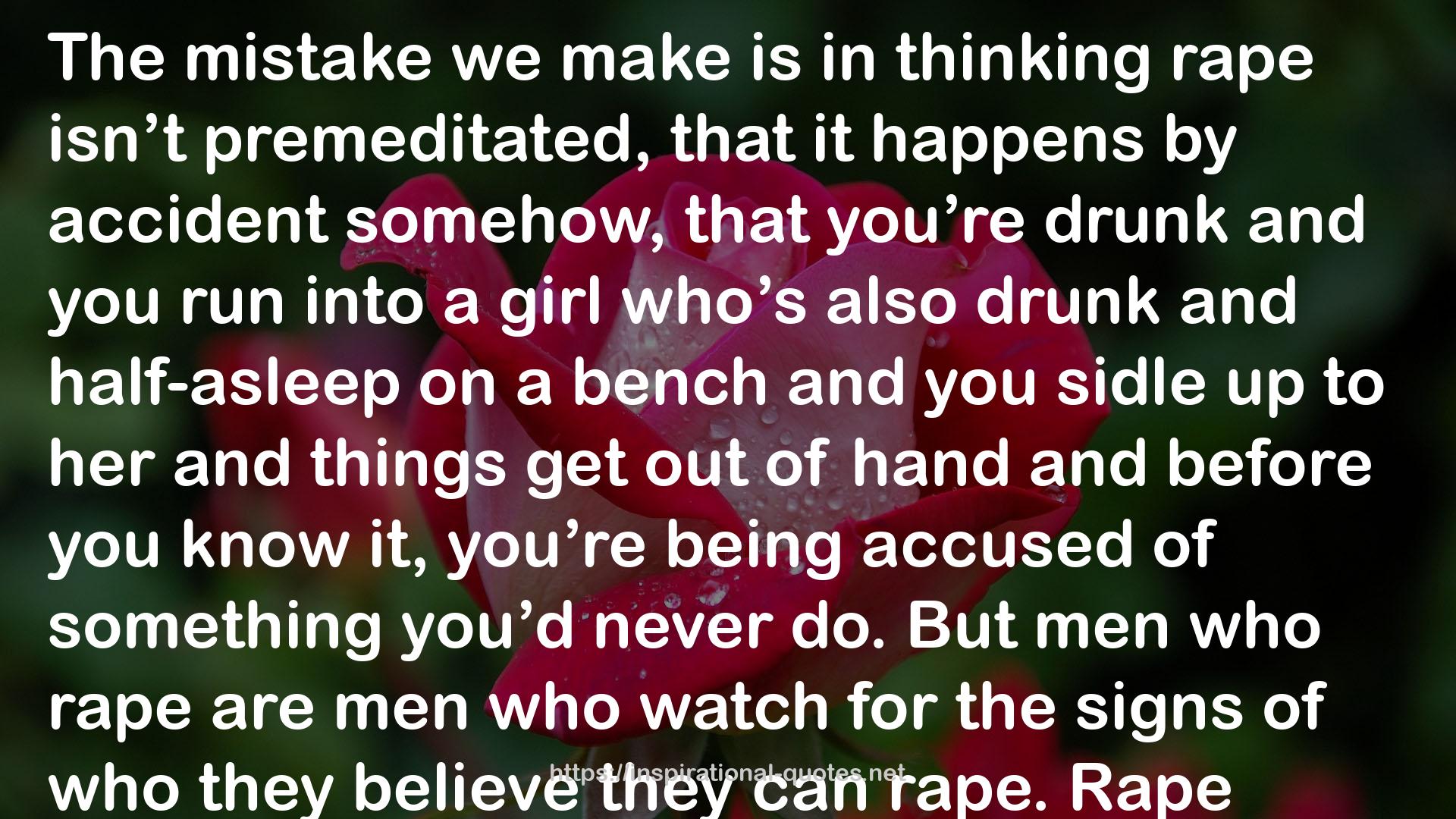 thinking rape  QUOTES
