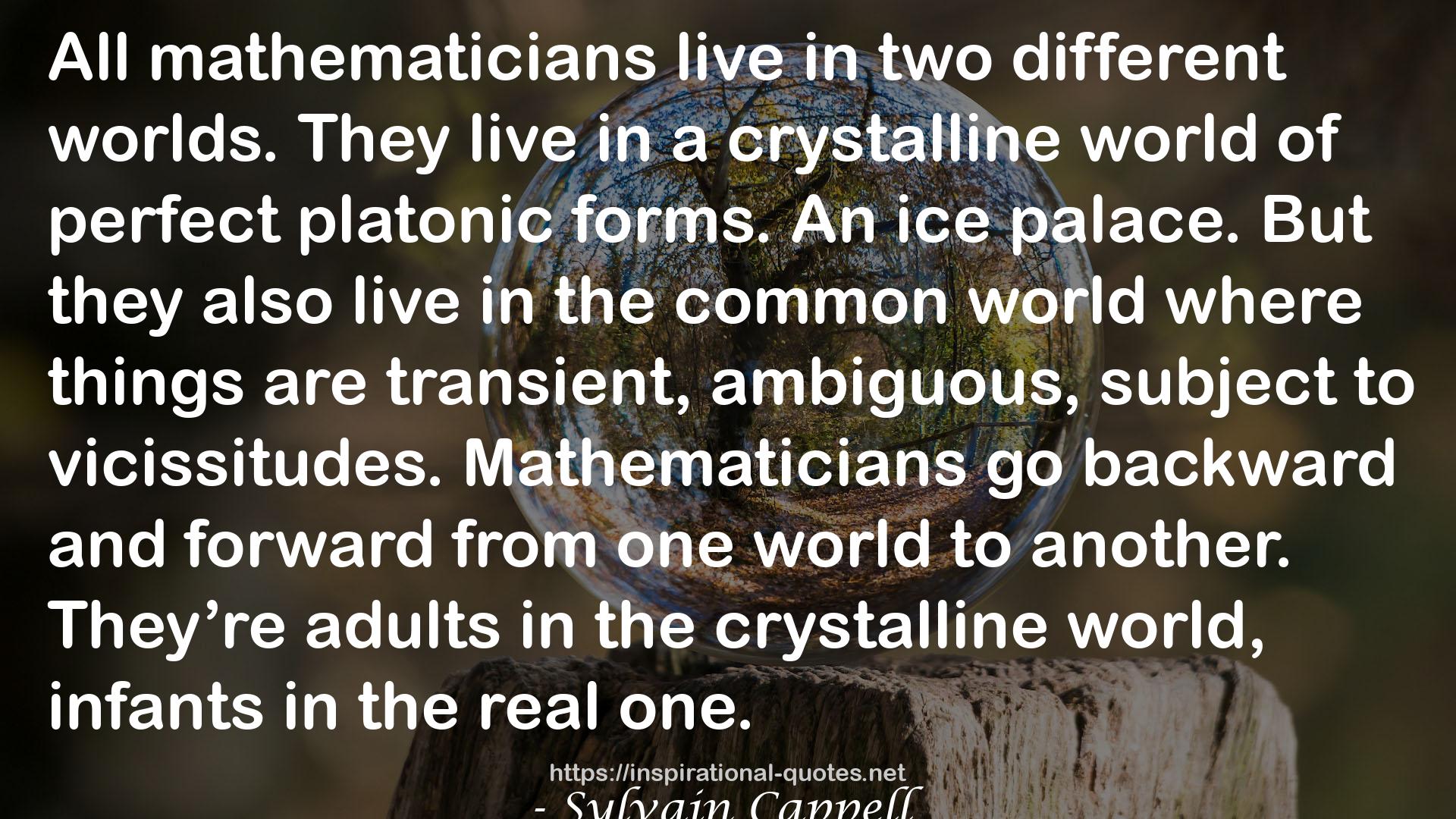 a crystalline world  QUOTES