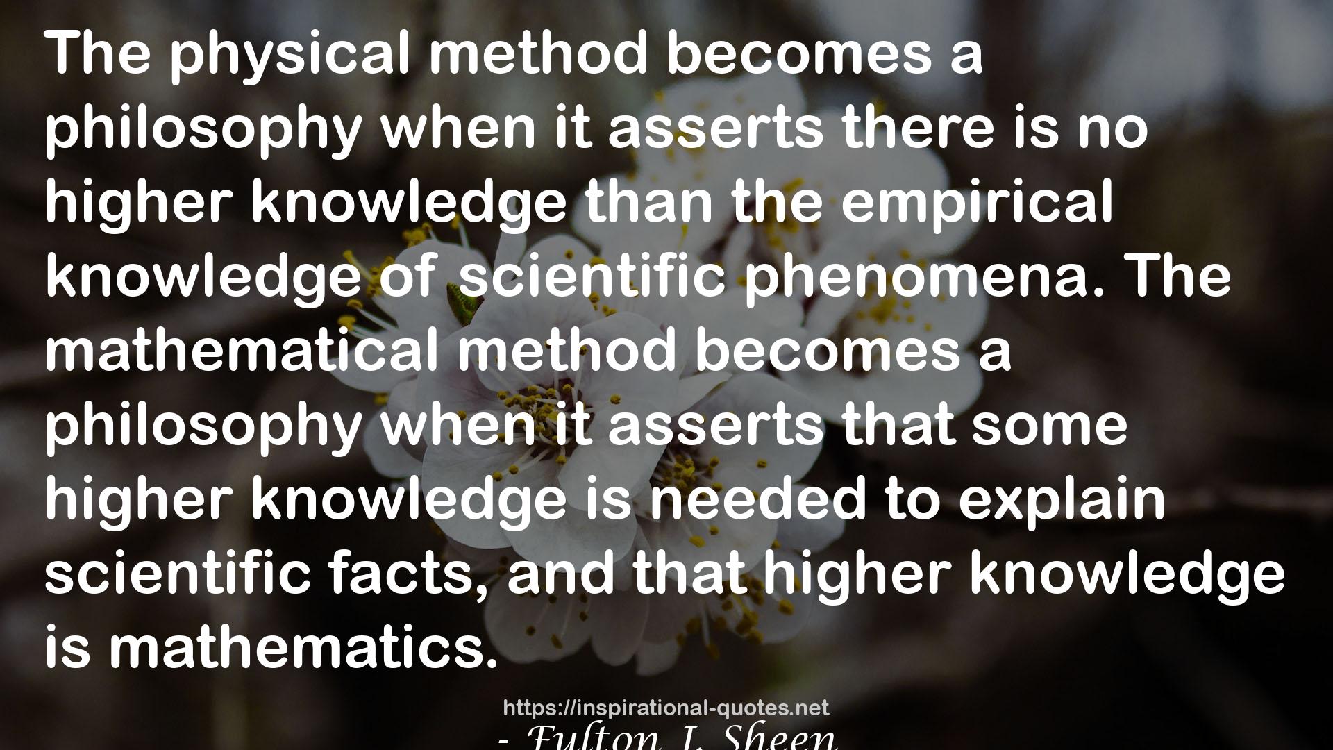 the empirical knowledge  QUOTES