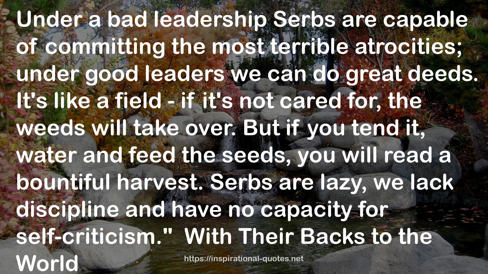 a bad leadership  QUOTES