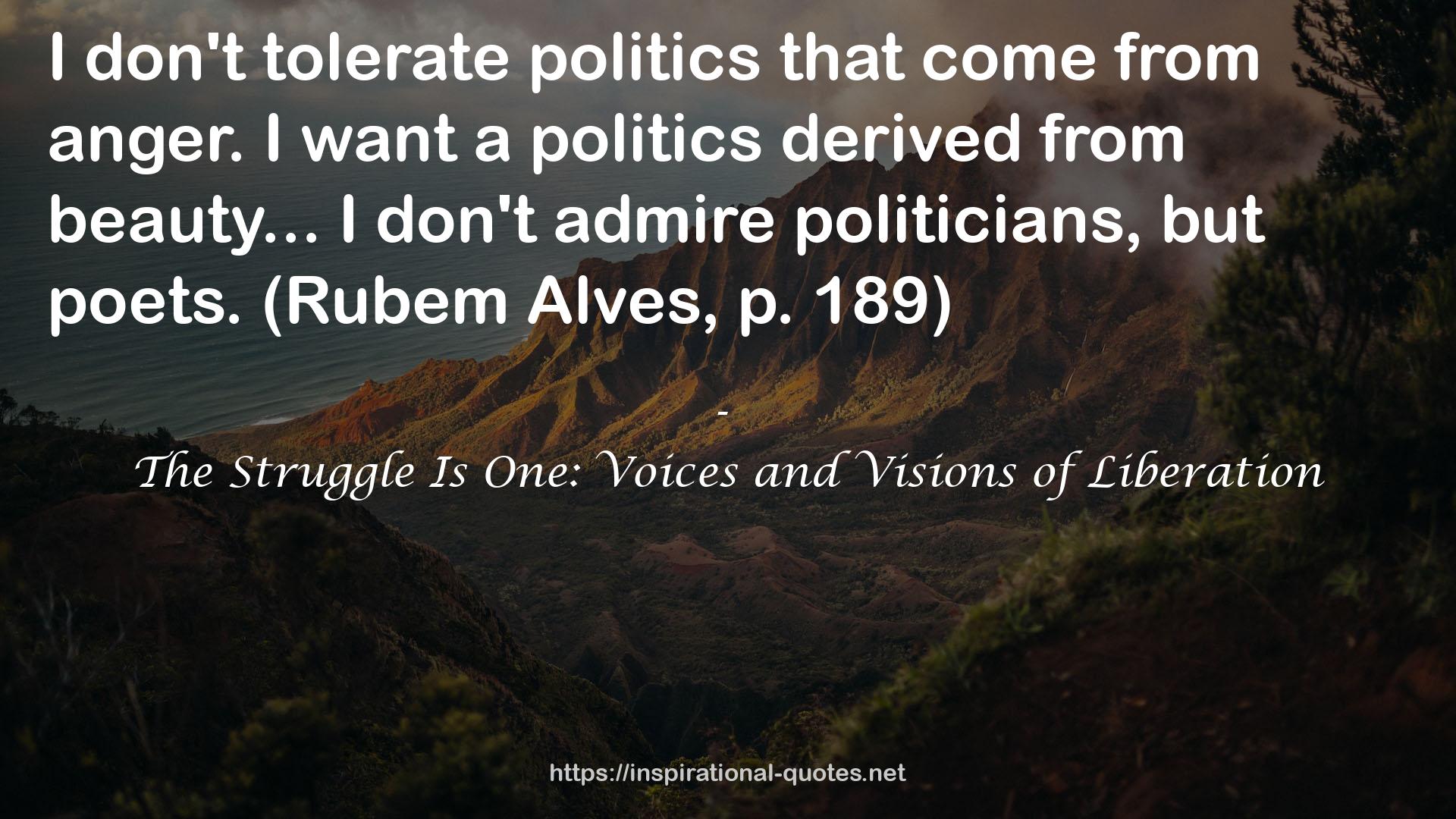 The Struggle Is One: Voices and Visions of Liberation QUOTES