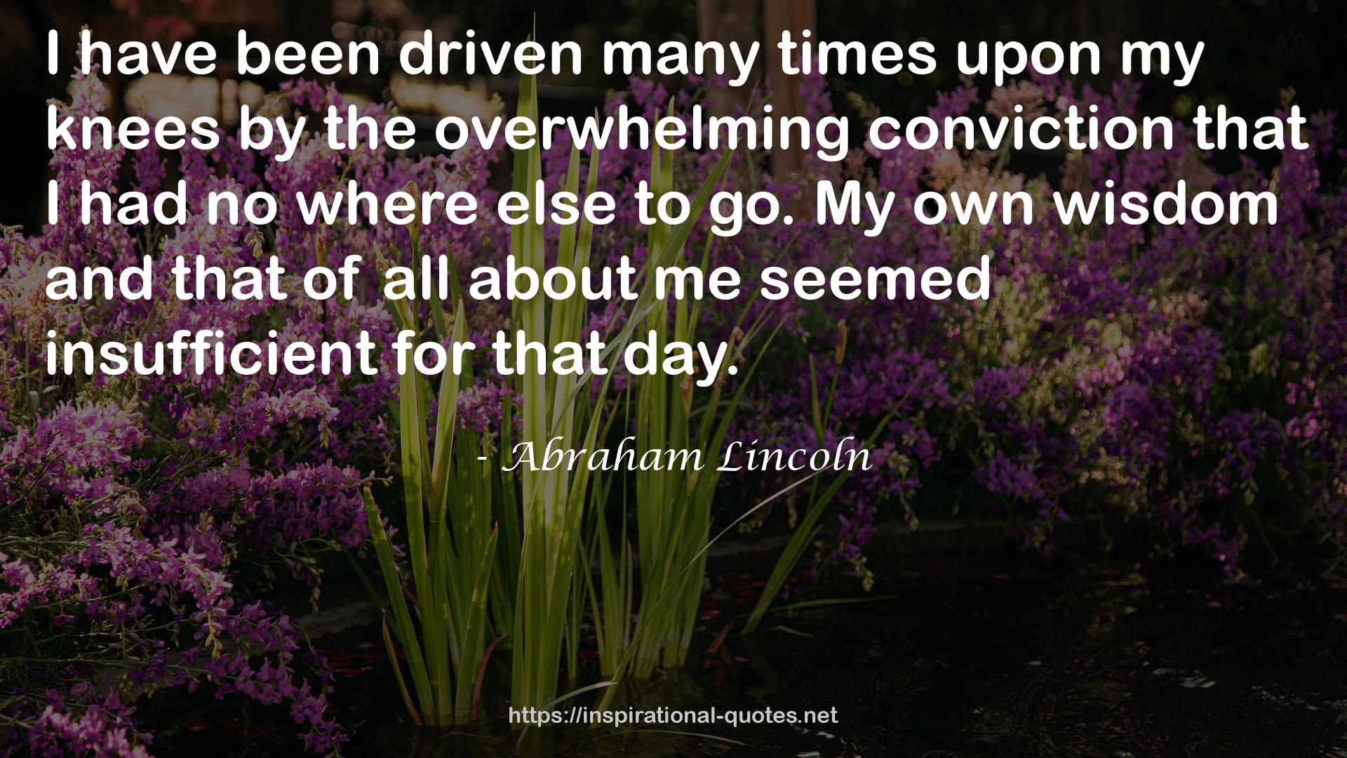 the overwhelming conviction  QUOTES