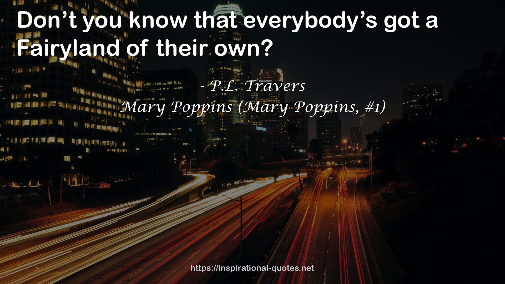 Mary Poppins (Mary Poppins, #1) QUOTES