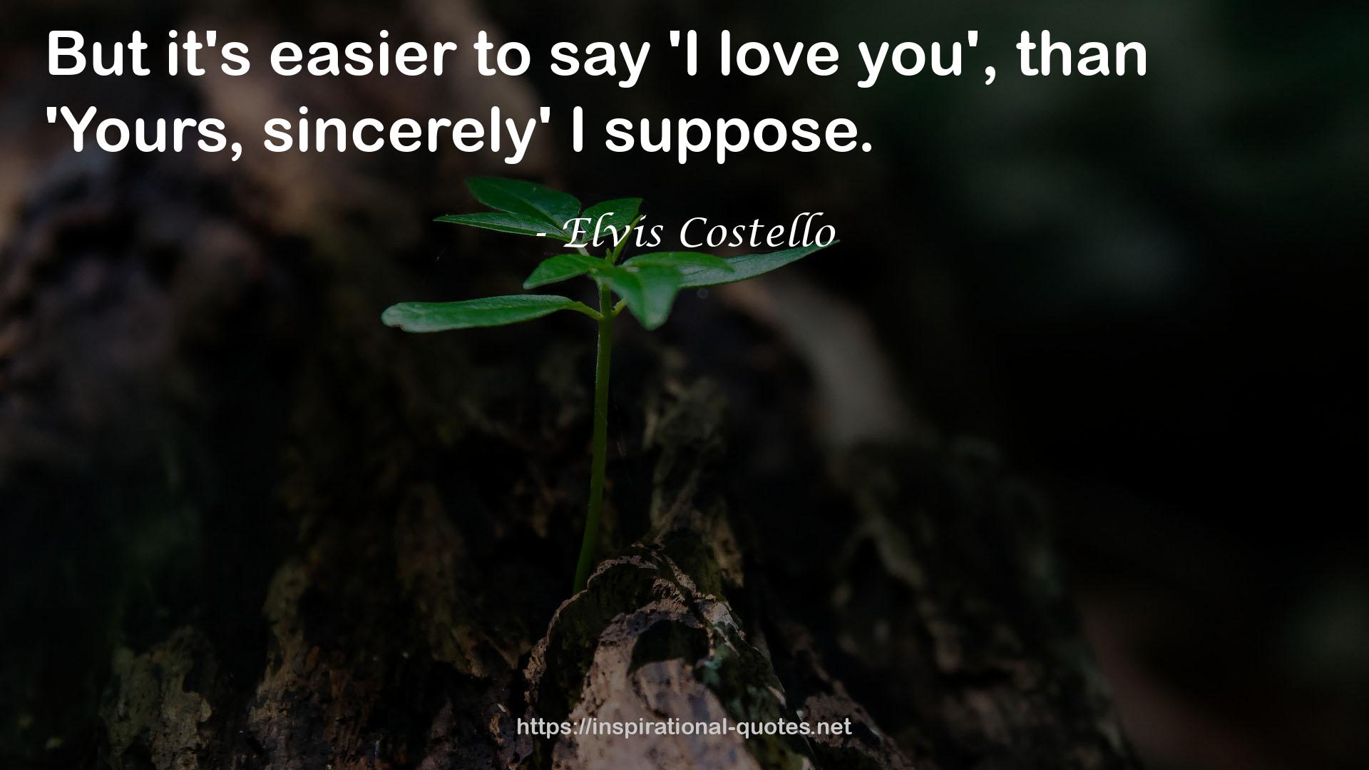 Elvis Costello QUOTES