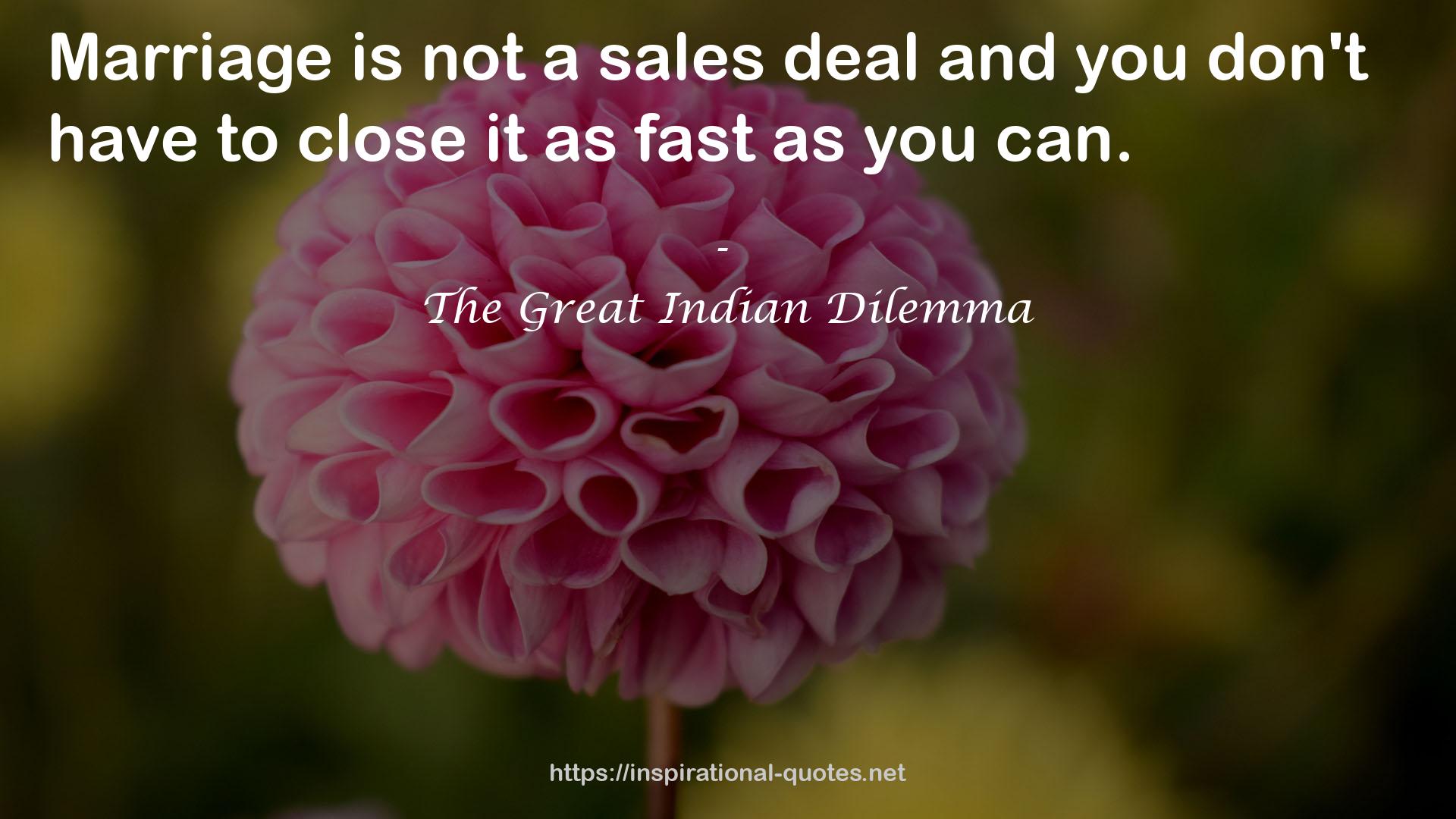 a sales deal  QUOTES