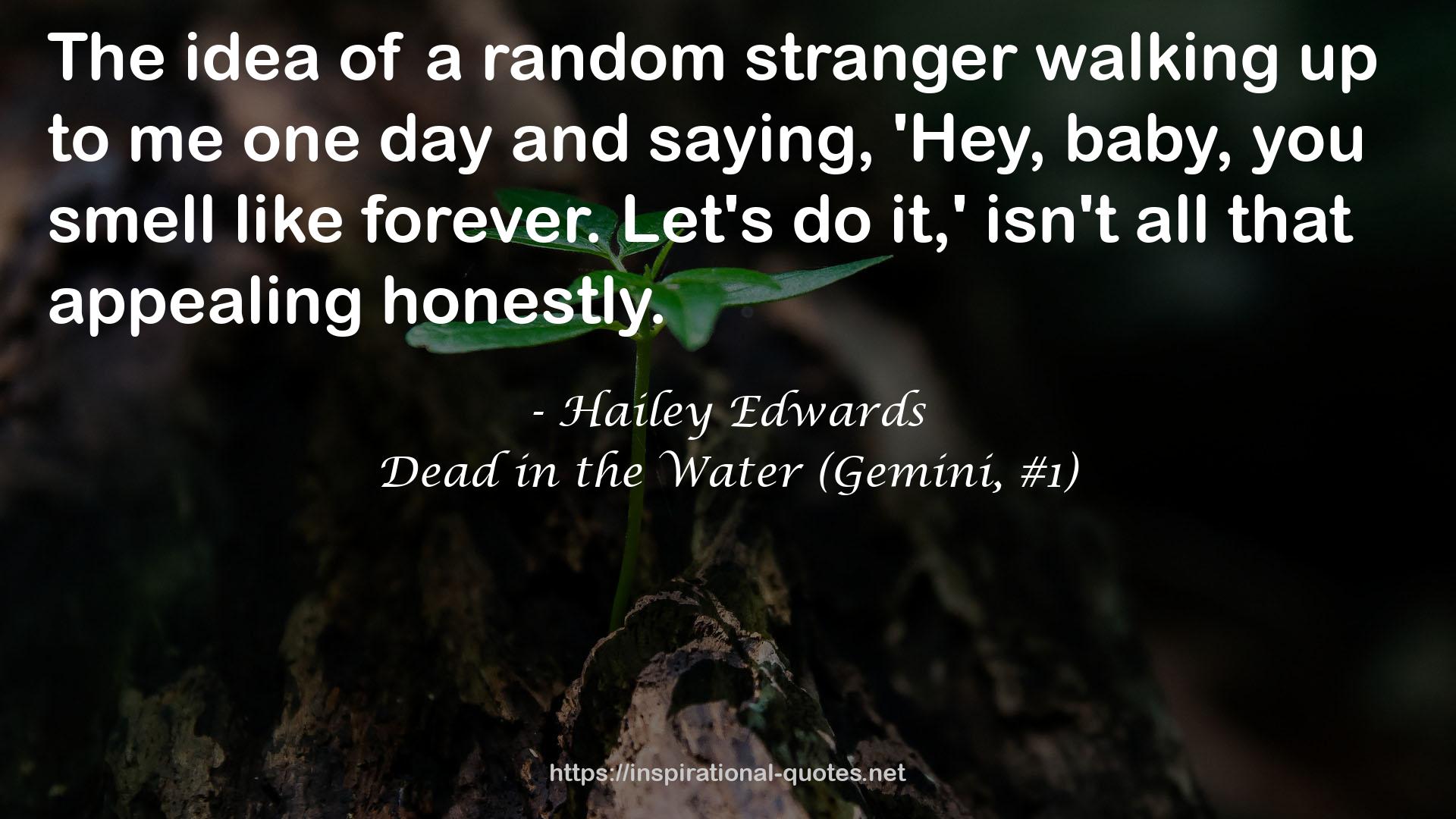 Dead in the Water (Gemini, #1) QUOTES