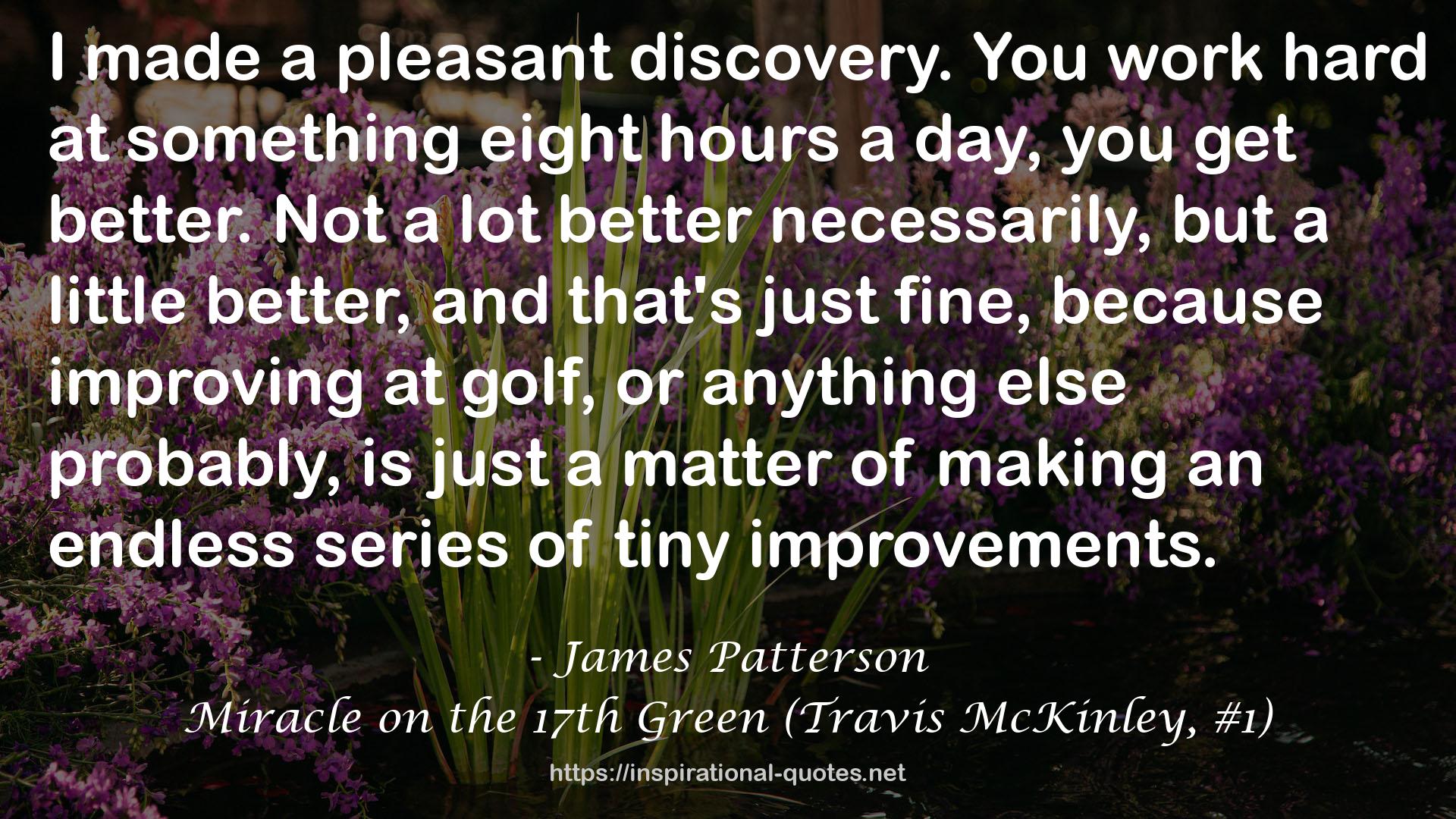 Miracle on the 17th Green (Travis McKinley, #1) QUOTES