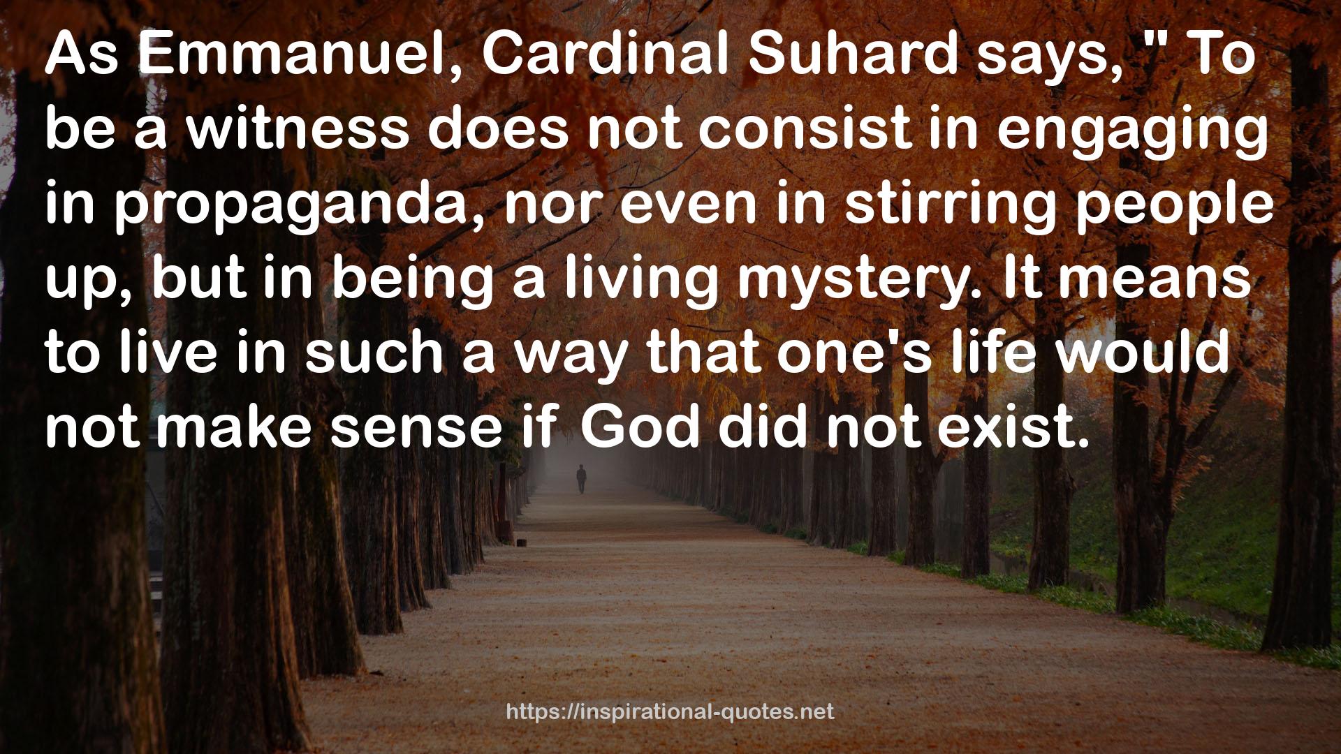 Cardinal Suhard  QUOTES