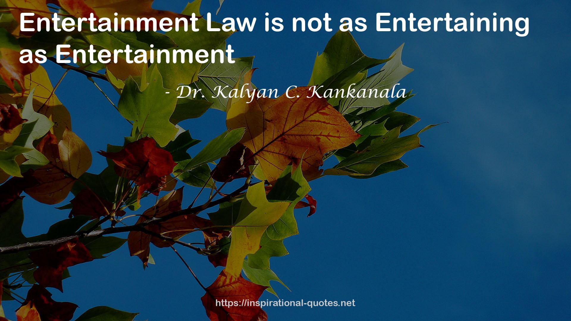 Dr. Kalyan C. Kankanala QUOTES