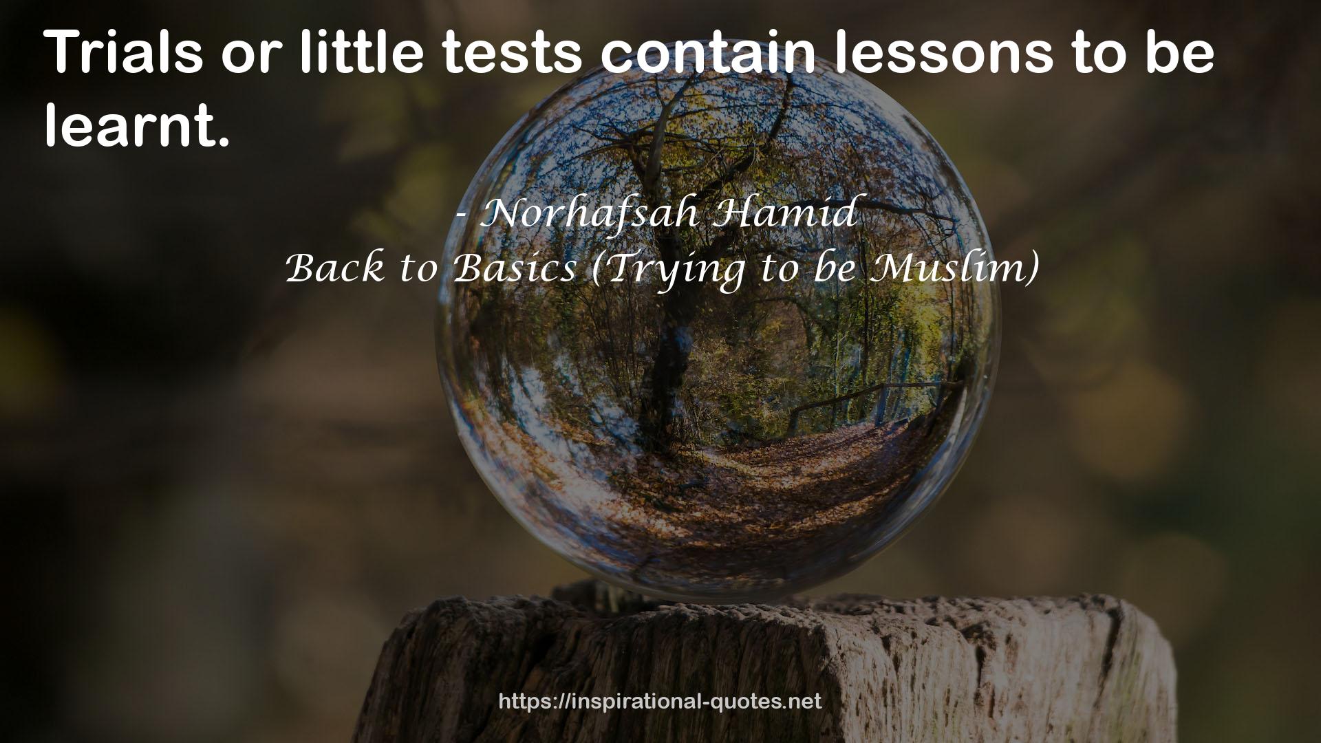 little tests  QUOTES