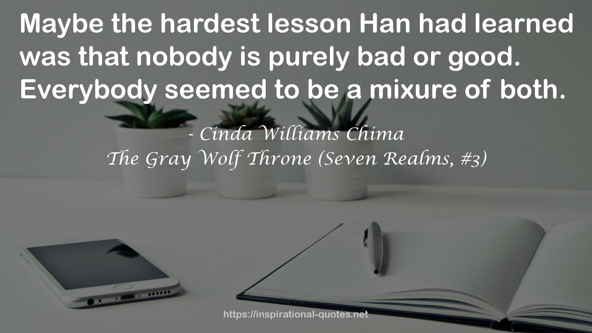 the hardest lesson Han  QUOTES