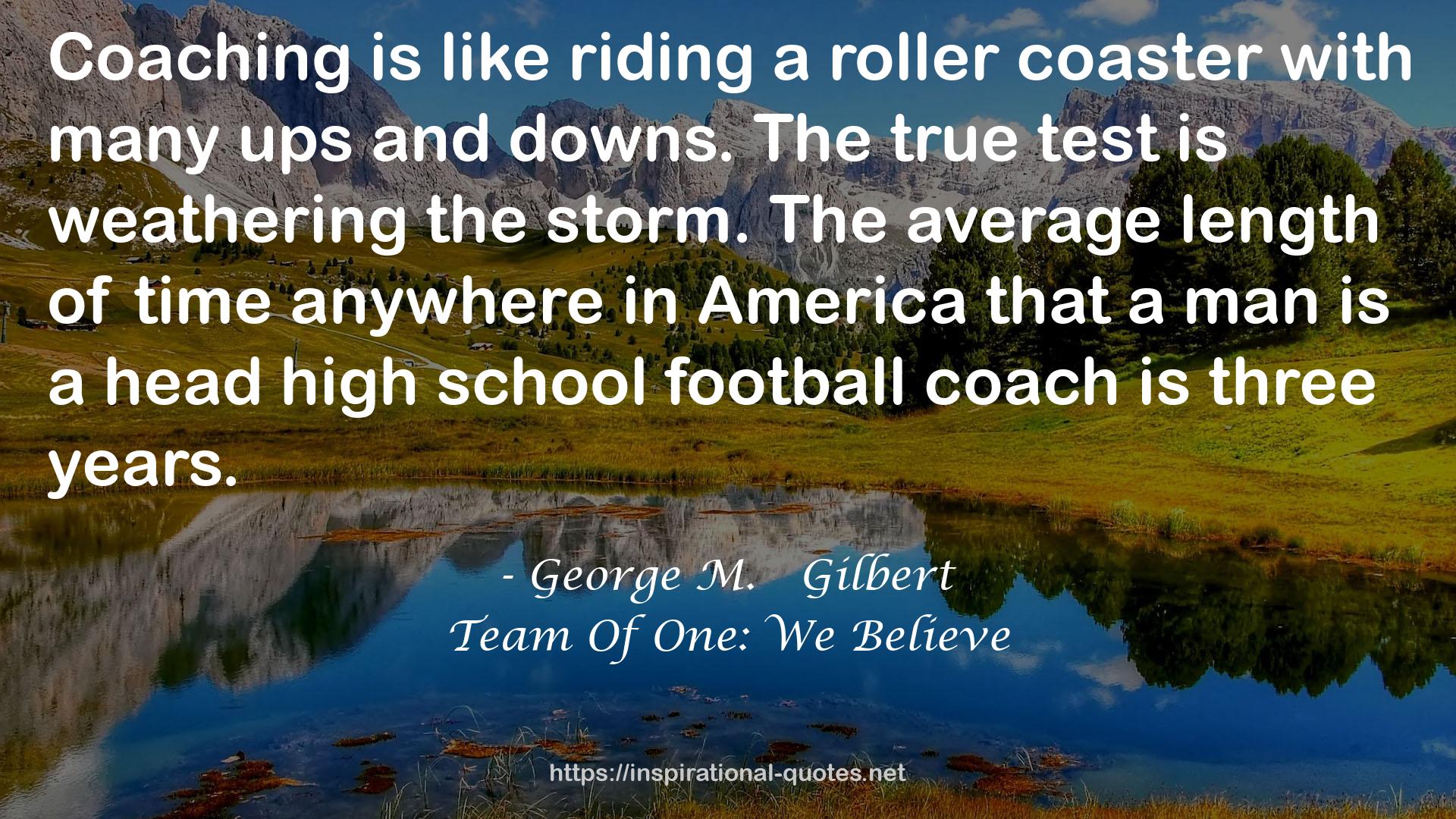 a head high school football coach  QUOTES
