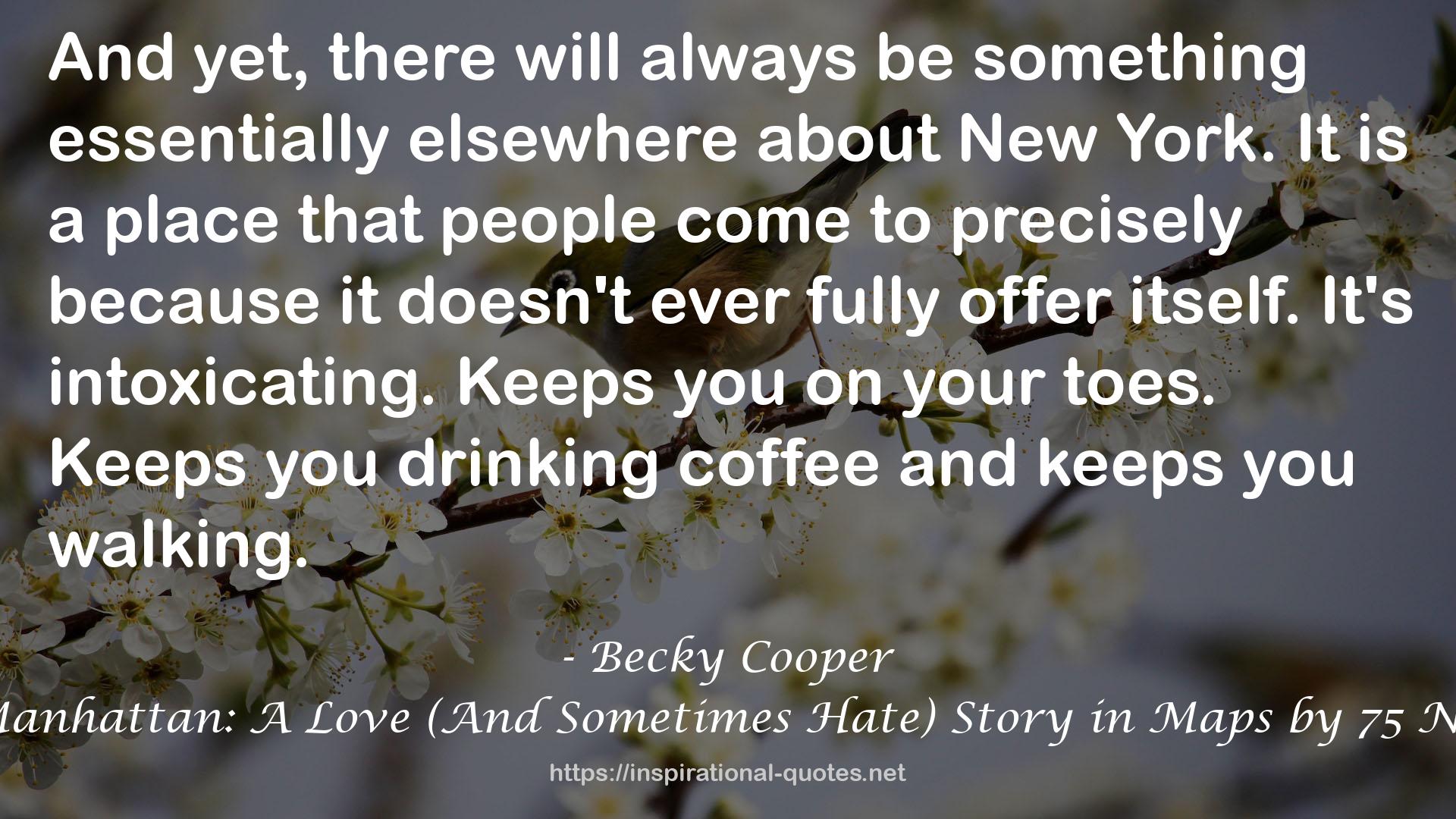 Becky Cooper QUOTES
