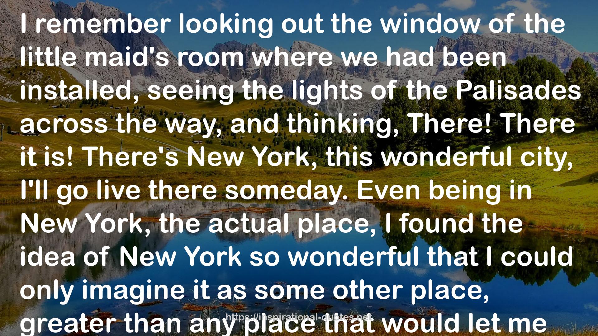 Through the Children's Gate: A Home in New York QUOTES