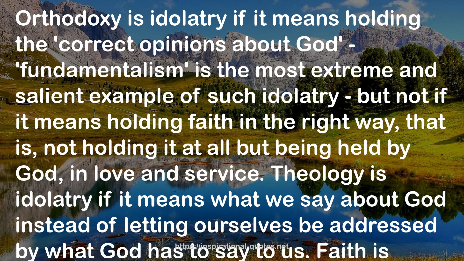 idolatrous  QUOTES