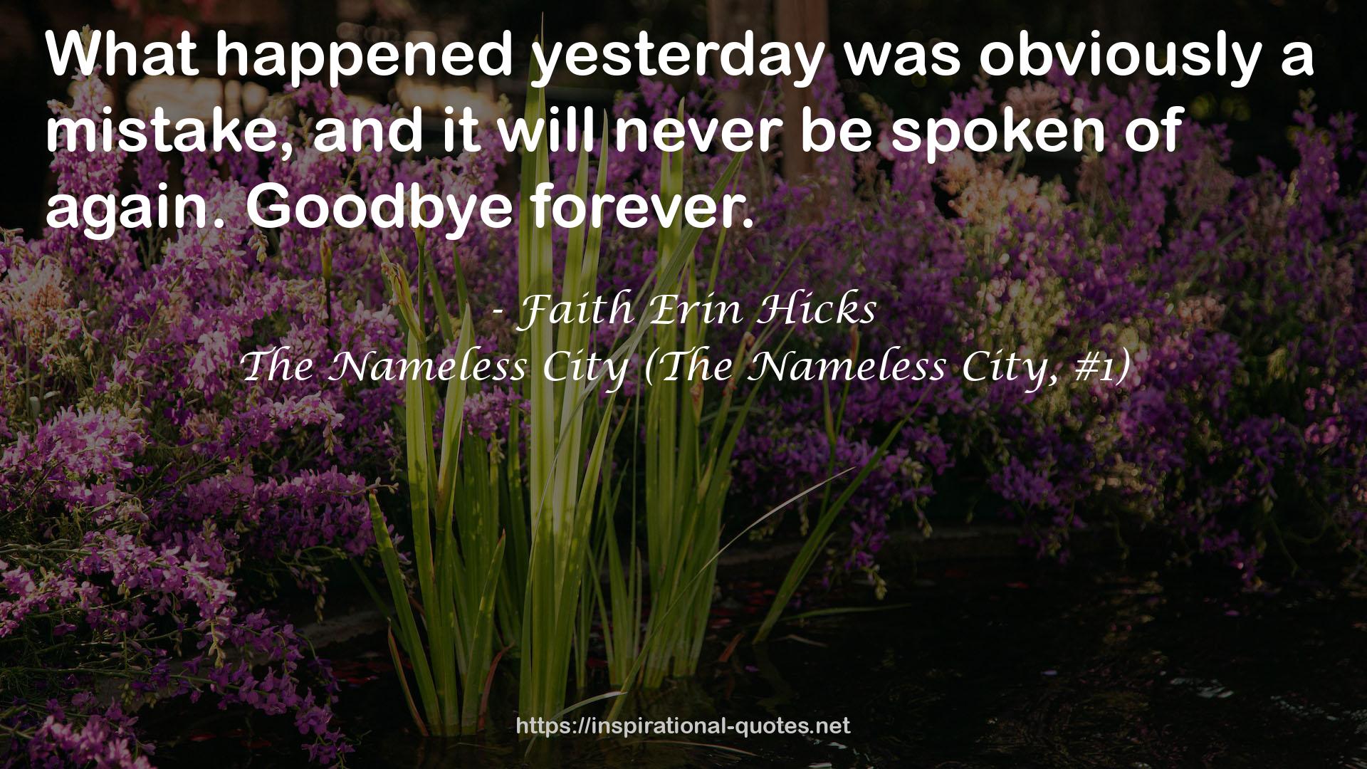 The Nameless City (The Nameless City, #1) QUOTES