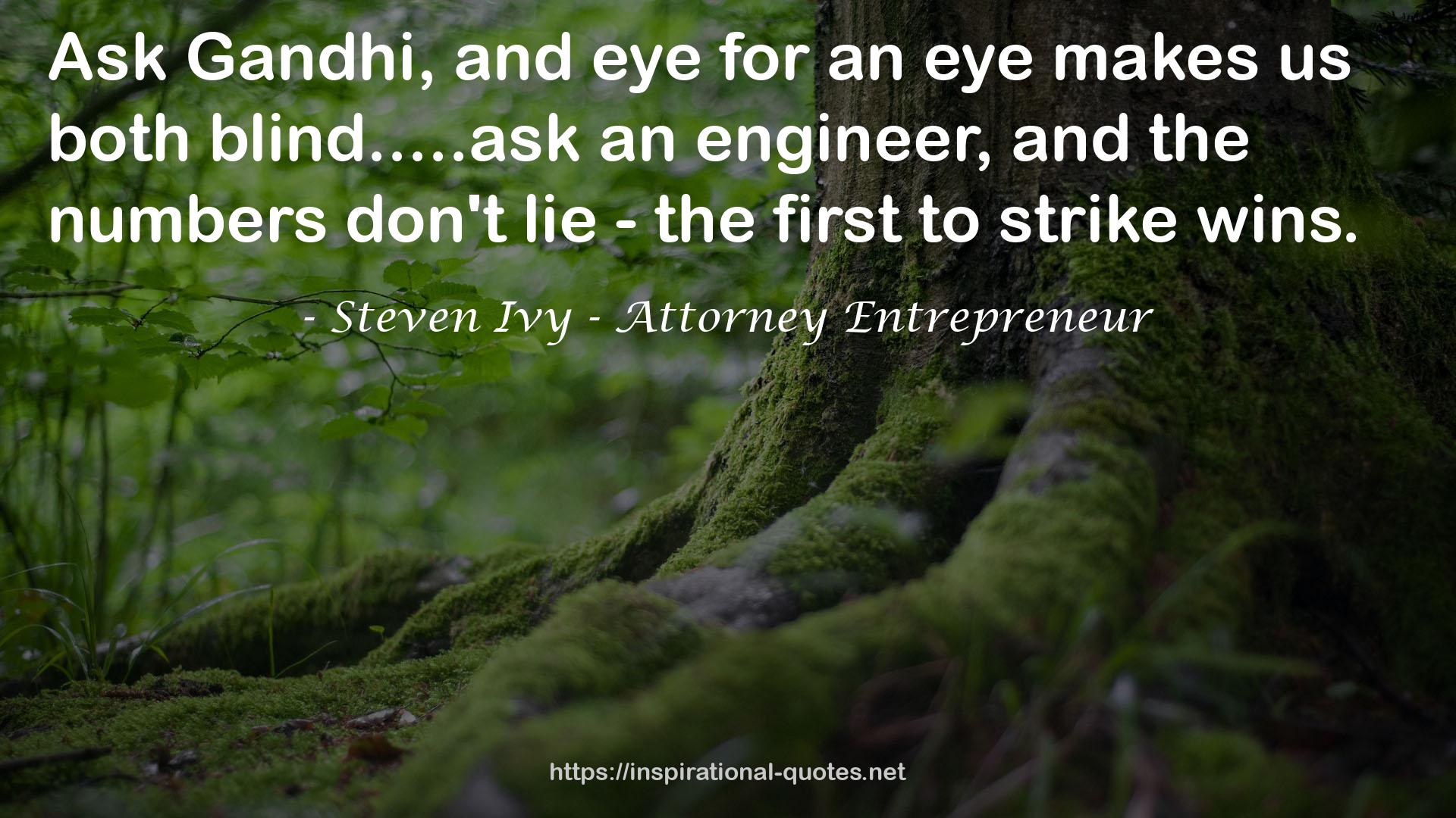 Steven Ivy - Attorney Entrepreneur QUOTES